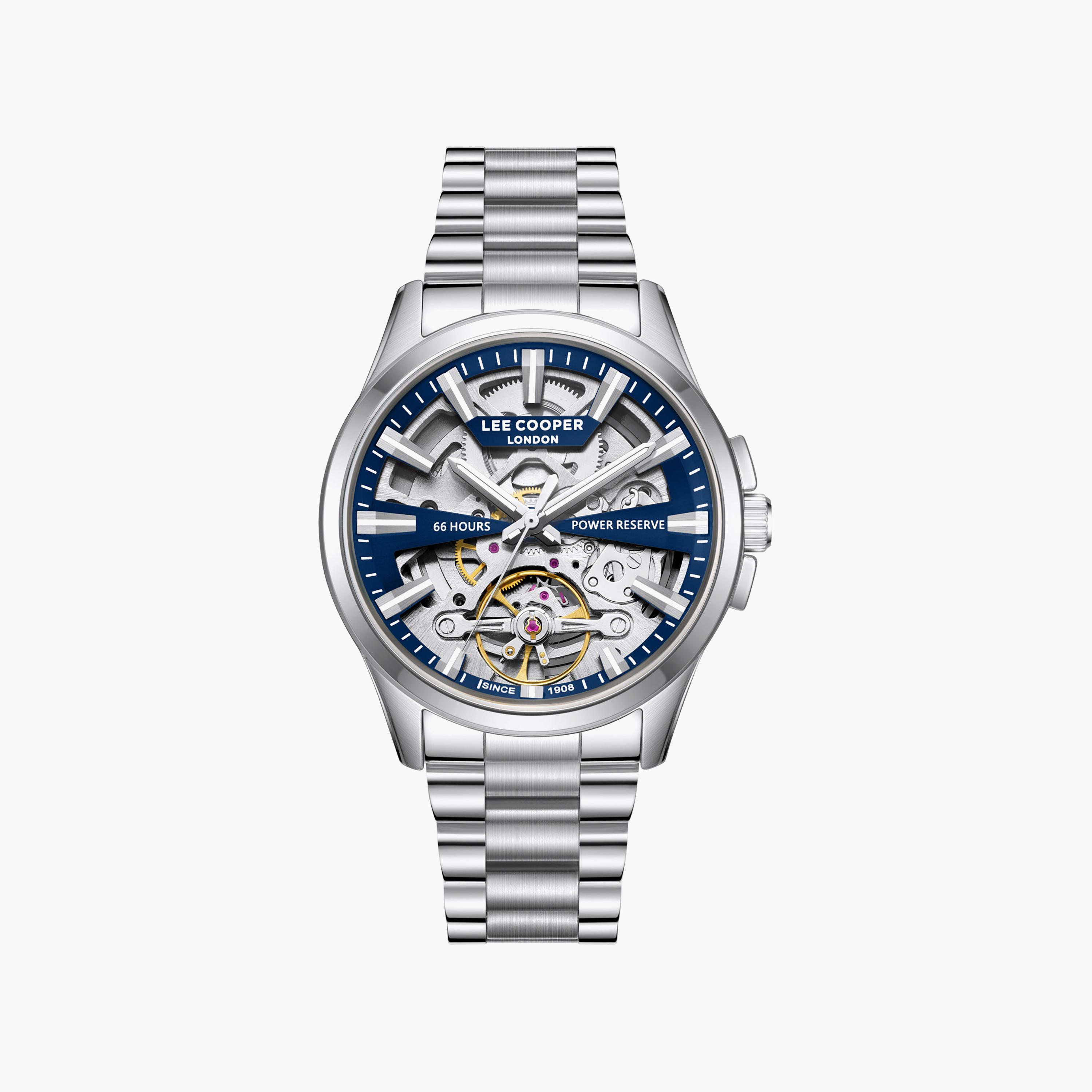 Lee Cooper Men's 42MM Silver Automatic Metal Watch | LC08311.390-men-watchesandjewellery-watches-image-1