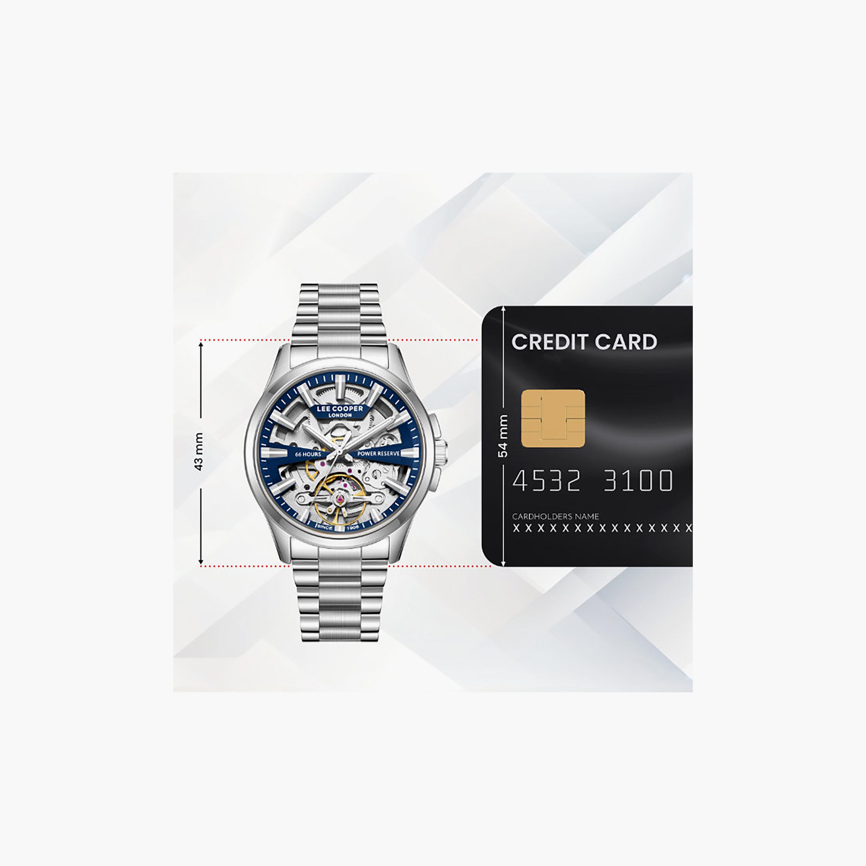Lee Cooper Men's 42MM Silver Automatic Metal Watch | LC08311.390-men-watchesandjewellery-watches-image-10