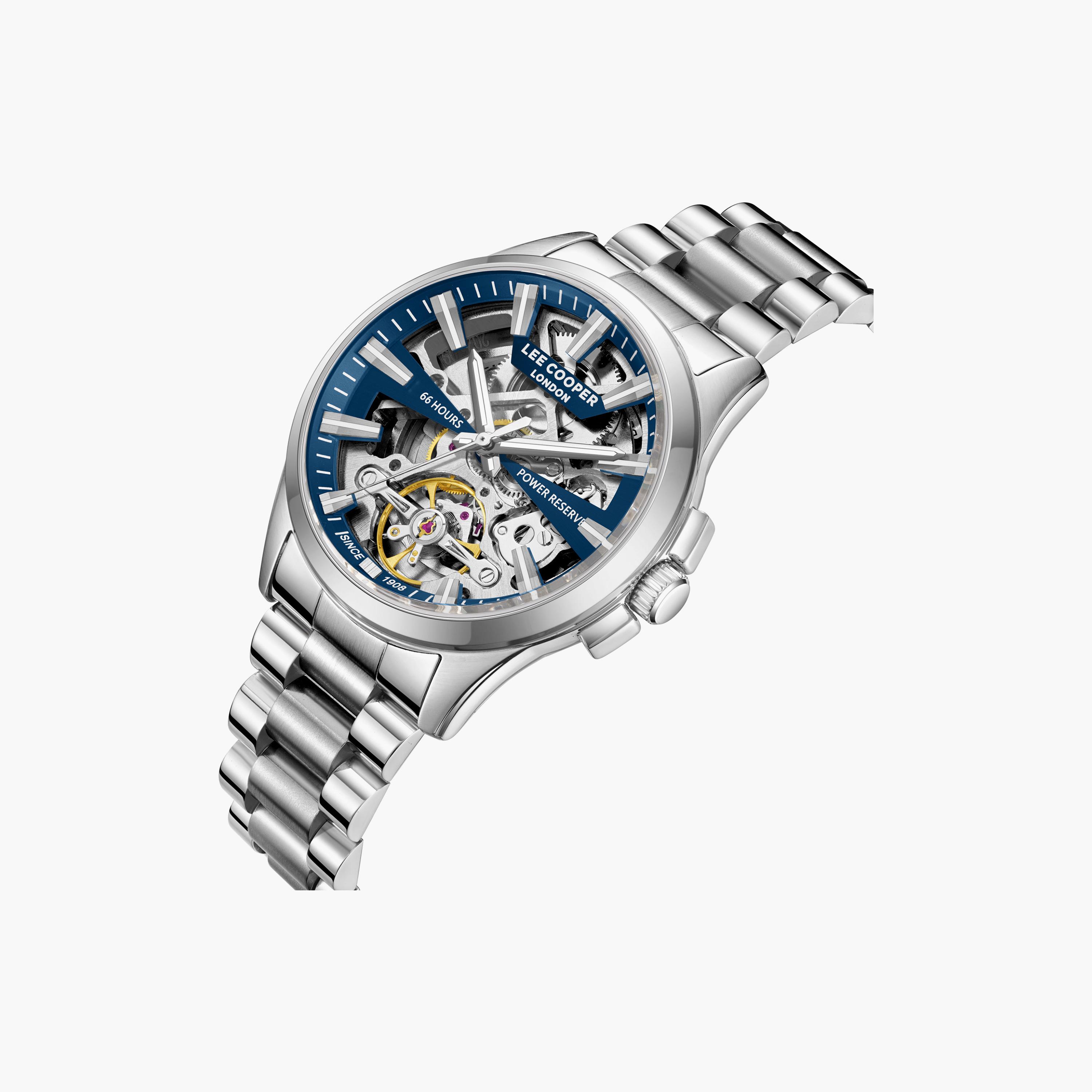 Lee Cooper Men's 42MM Silver Automatic Metal Watch | LC08311.390-men-watchesandjewellery-watches-image-3