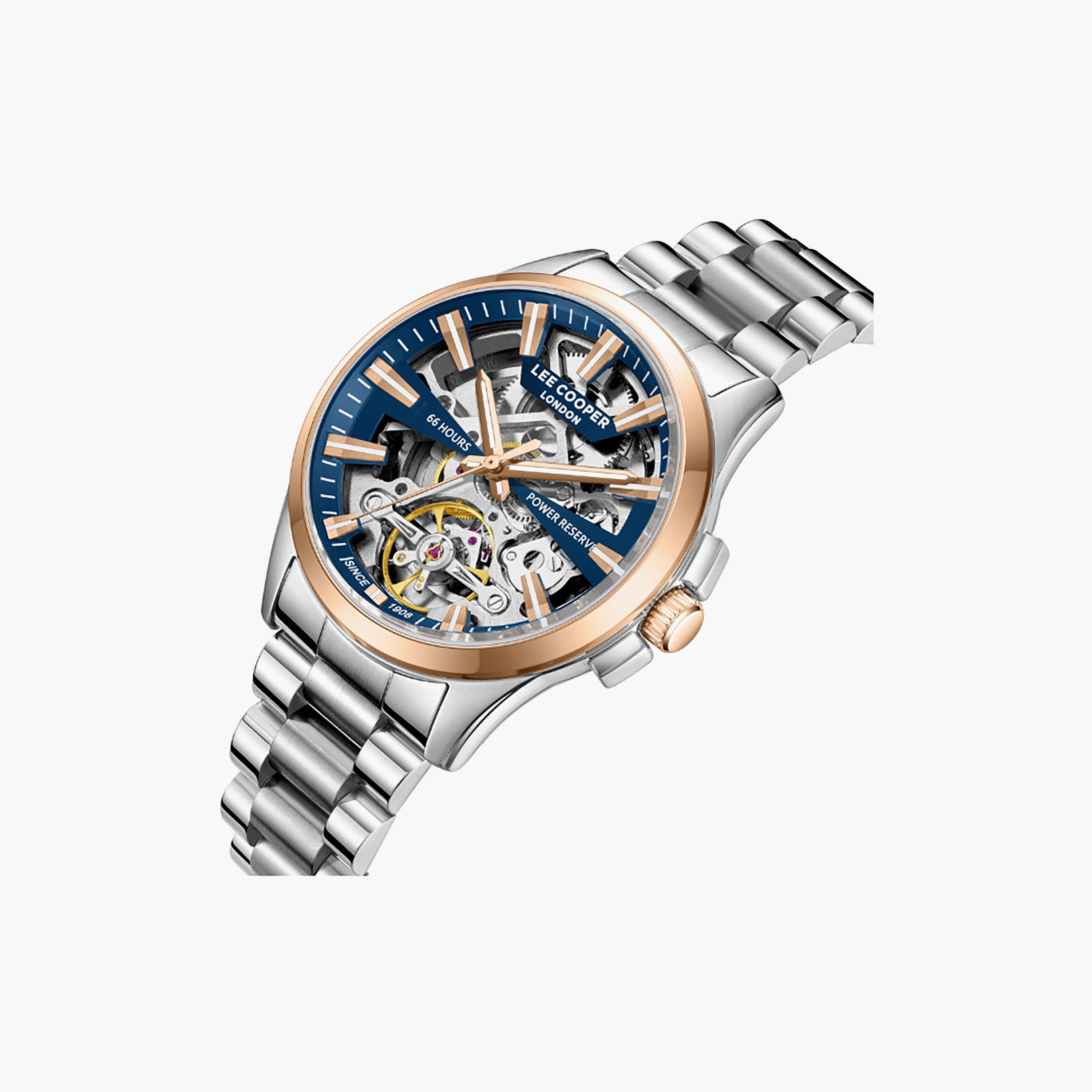 ساعة أوتوماتيك معدن باللون الفضي 45 مم للرجال من لي كوبر | LC08311.590-men-watchesandjewellery-watches-image-6