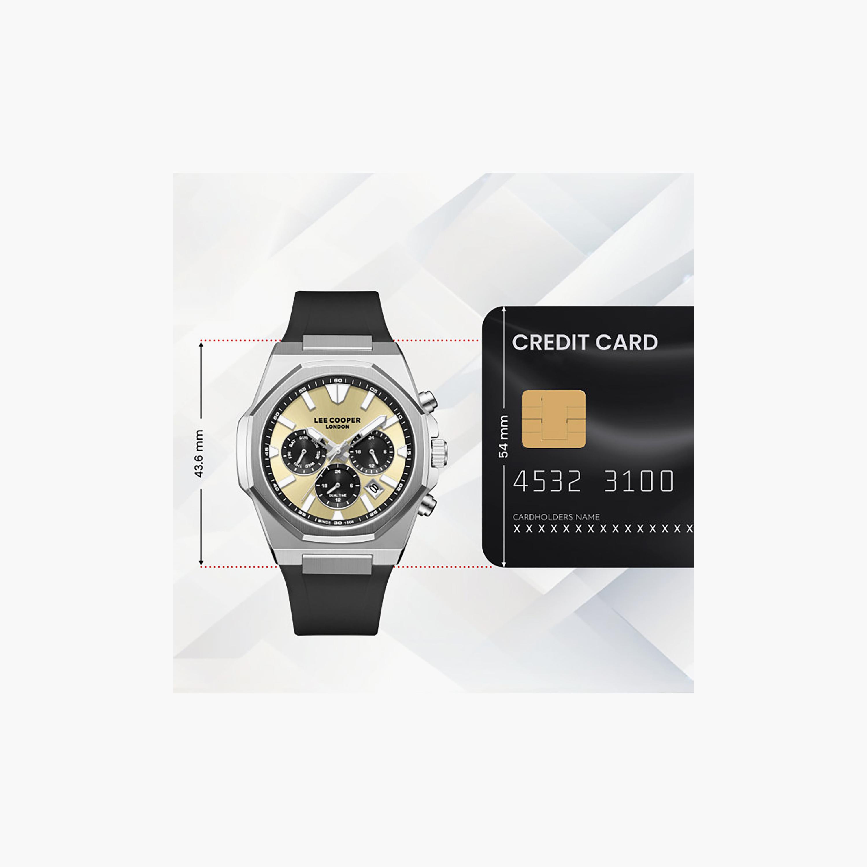 ساعة كرونوغراف سيليكون باللون الأسود 45 مم للرجال من لي كوبر | LC08313.311-men-watchesandjewellery-watches-image-10