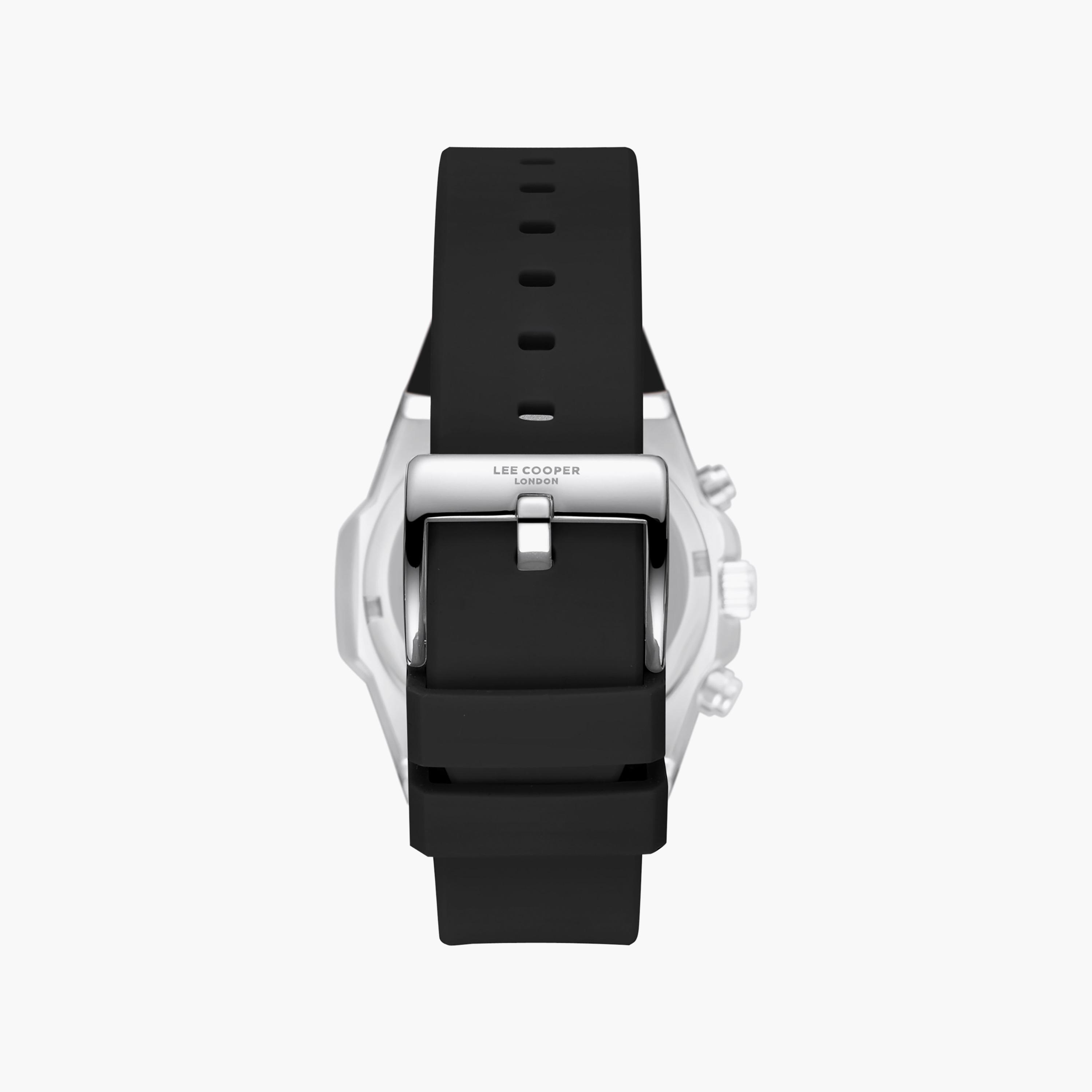 ساعة كرونوغراف سيليكون باللون الأسود 45 مم للرجال من لي كوبر | LC08313.311-men-watchesandjewellery-watches-image-5