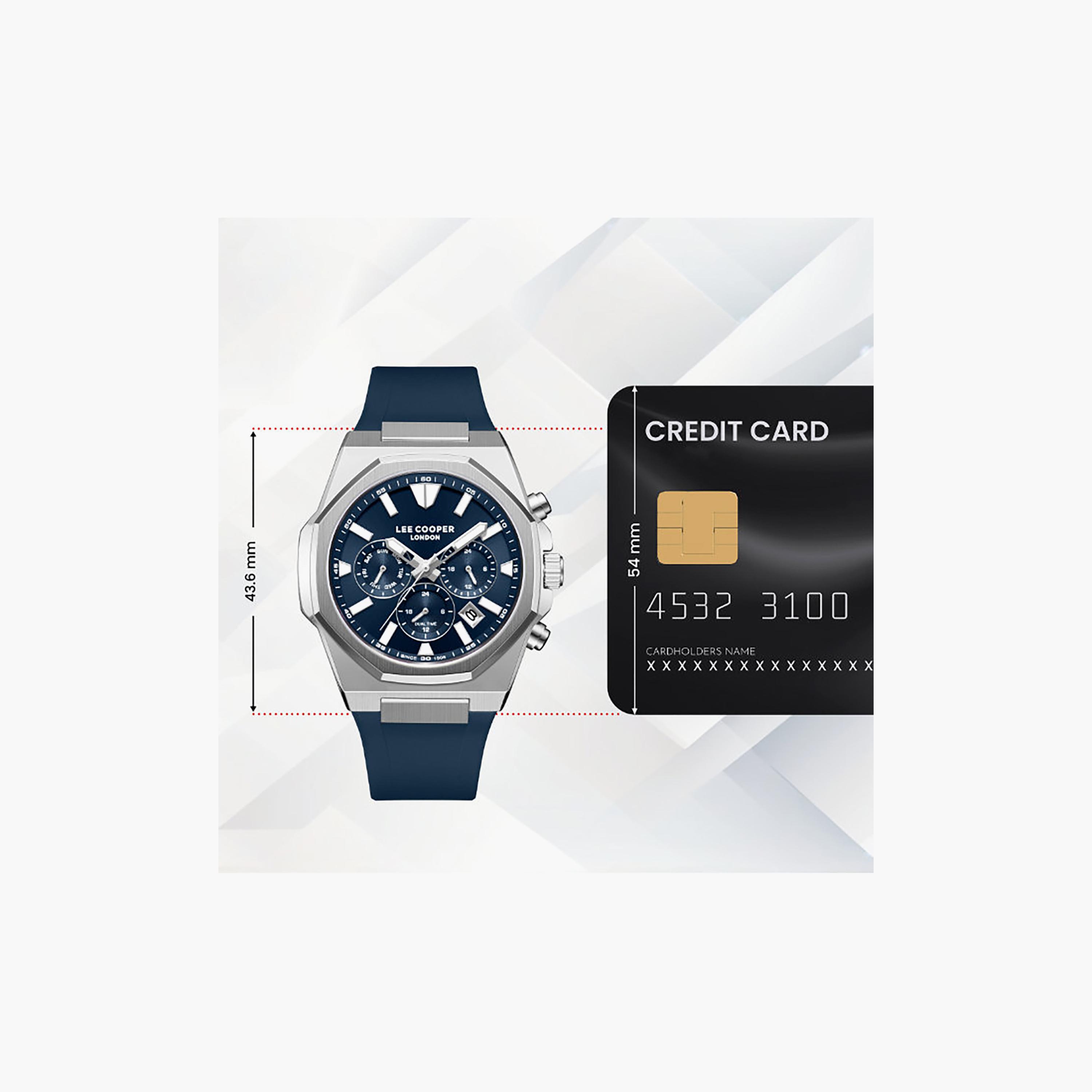 Lee Cooper Men's 45MM Blue Chronograph Silicone Watch | LC08313.399-men-watchesandjewellery-watches-image-10
