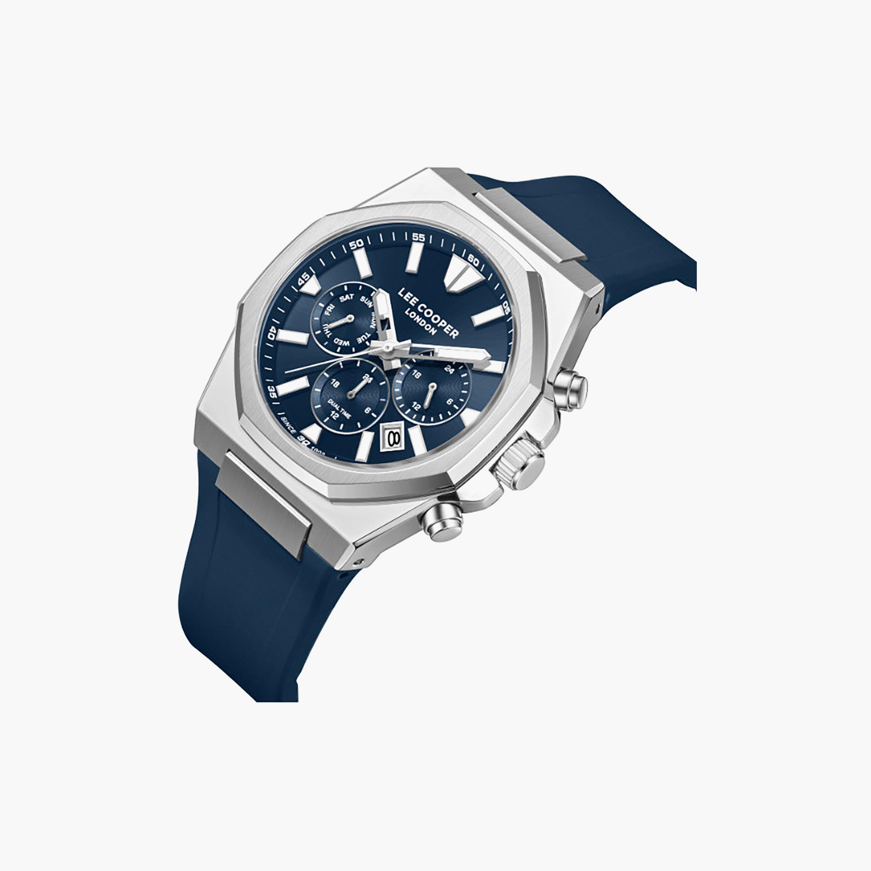 Lee Cooper Men's 45MM Blue Chronograph Silicone Watch | LC08313.399-men-watchesandjewellery-watches-image-3