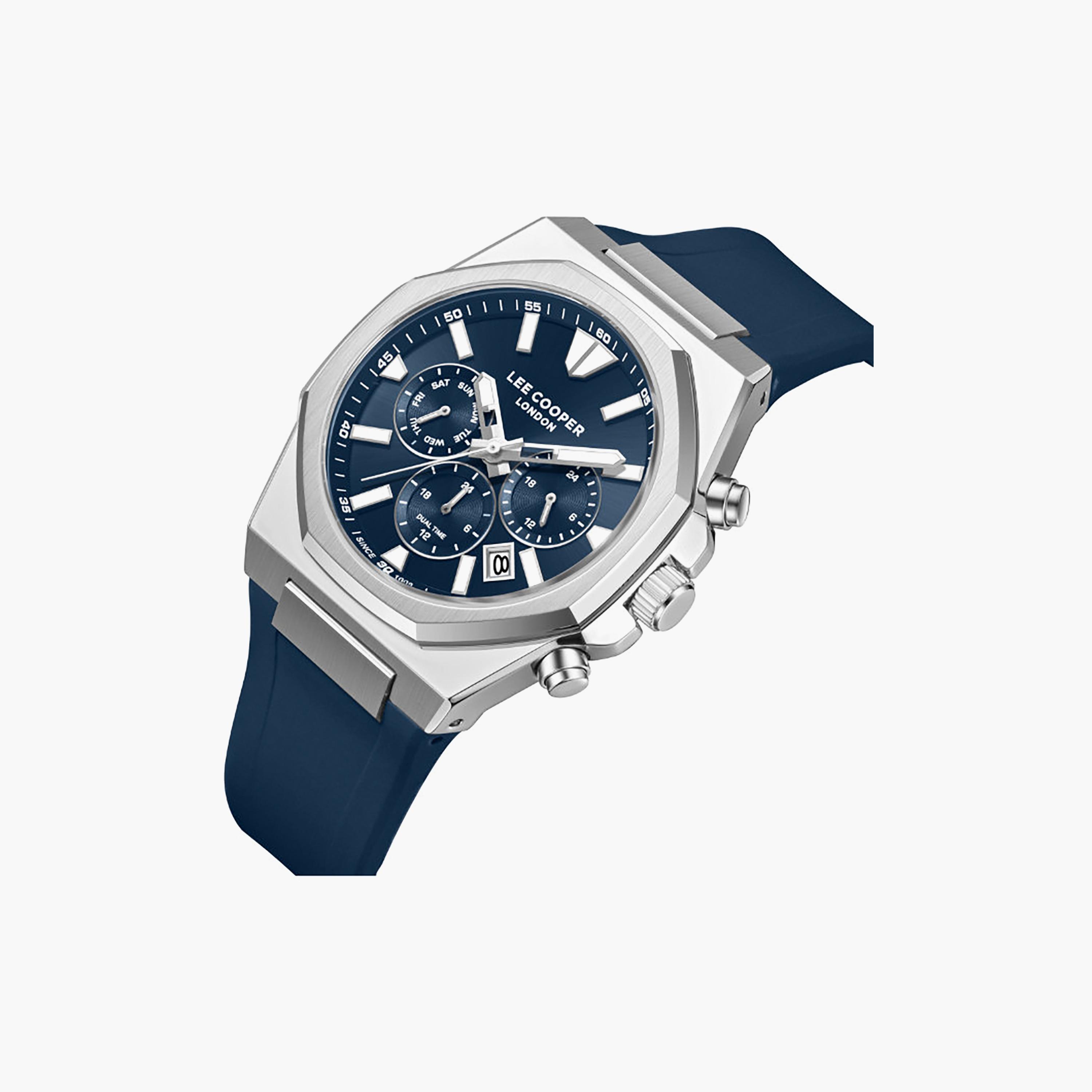 Lee Cooper Men's 45MM Blue Chronograph Silicone Watch | LC08313.399-men-watchesandjewellery-watches-image-6