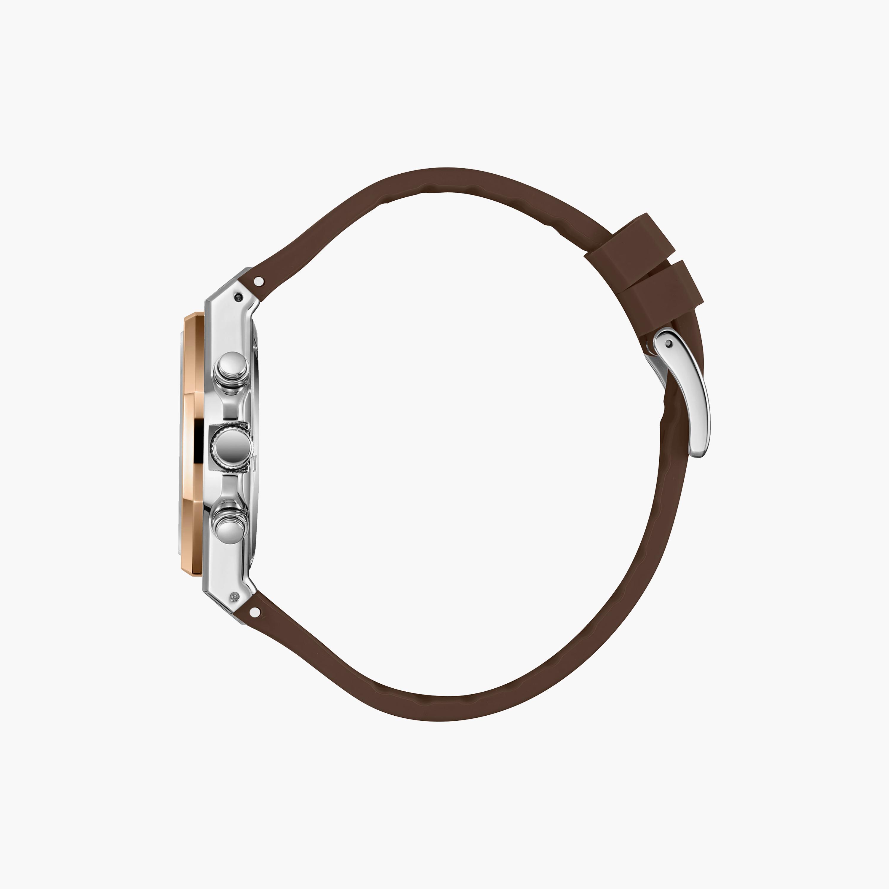 Lee Cooper Men's 45MM Brown Chronograph Silicone Watch | LC08313.542-men-watchesandjewellery-watches-image-4