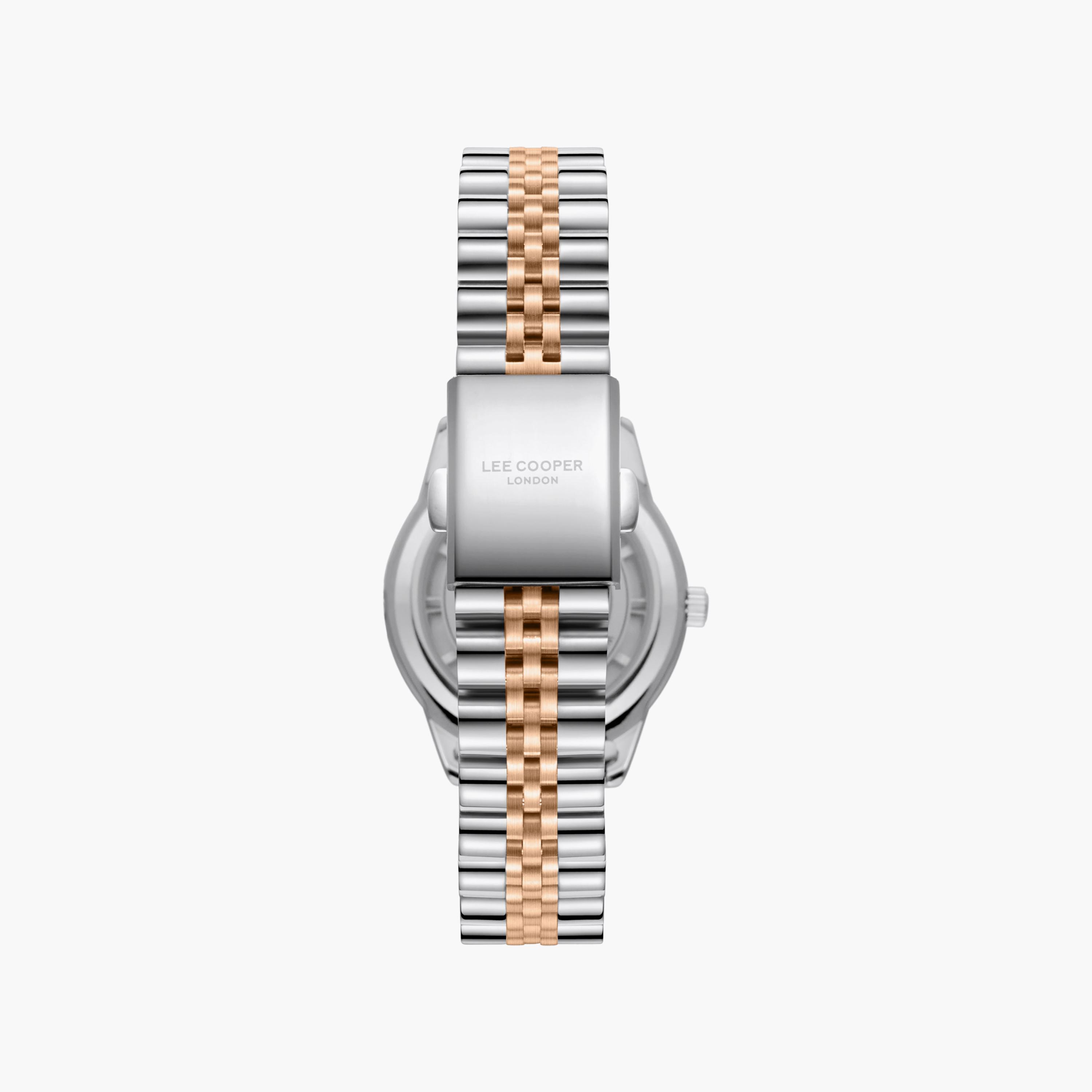 ساعة لي كوبر النسائية مقاس 33 مم، فضية وذهبية، تناظرية، معدنية | LC08285.520-women-watchesandjewellery-watches-image-5