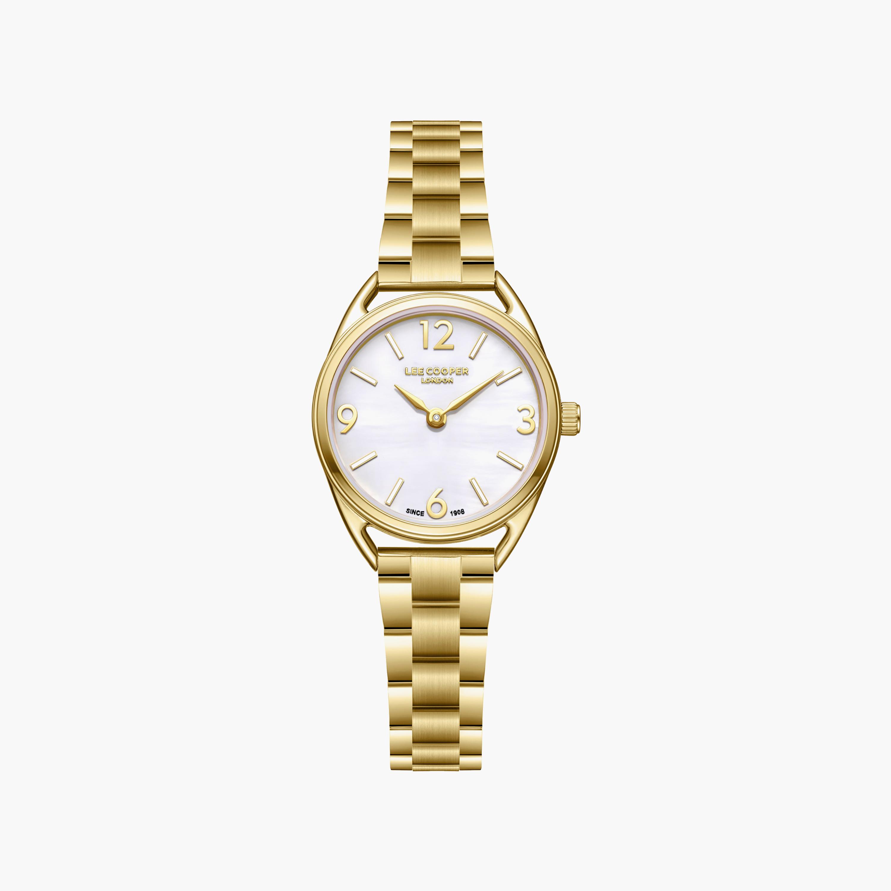 Lee Cooper Women's 26MM Gold Analog Metal Watch | LC08265.120-women-watchesandjewellery-watches-image-1