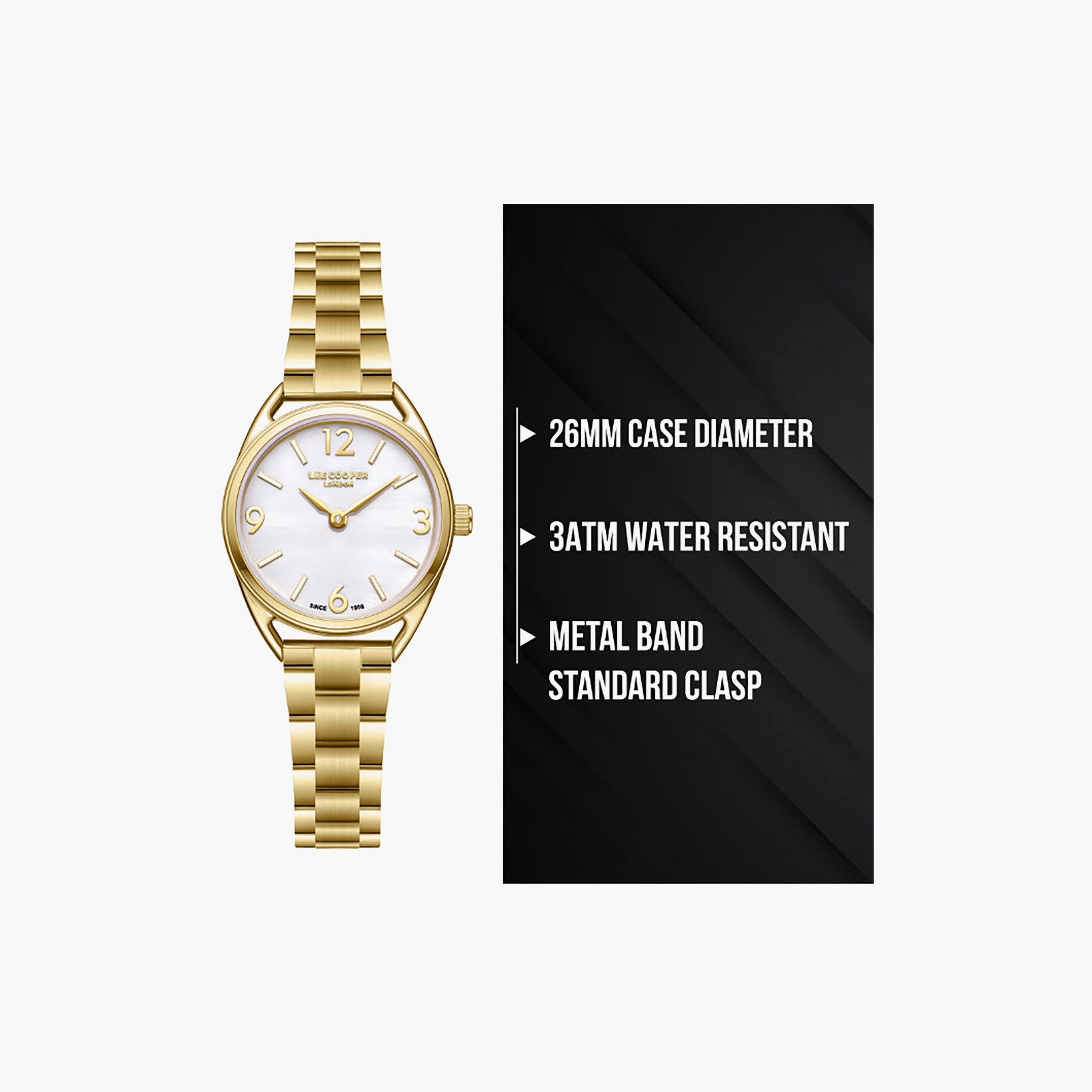 Lee Cooper Women's 26MM Gold Analog Metal Watch | LC08265.120-women-watchesandjewellery-watches-image-9