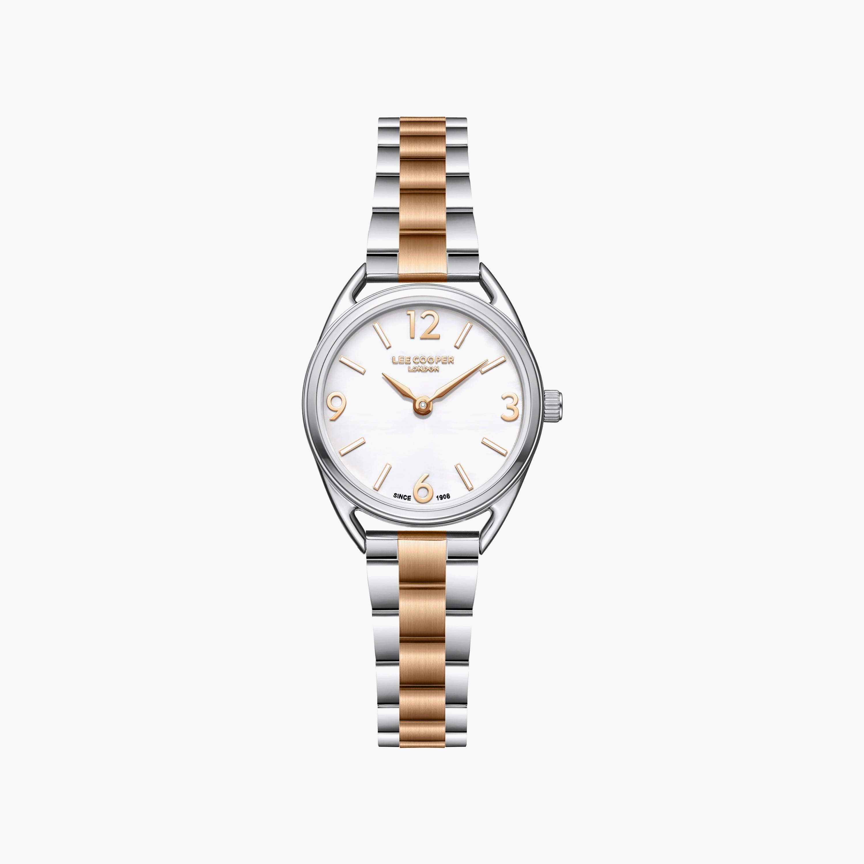 Lee Cooper Women's 26MM Silver & Gold Analog Metal Watch | LC08265.520-women-watchesandjewellery-watches-image-1