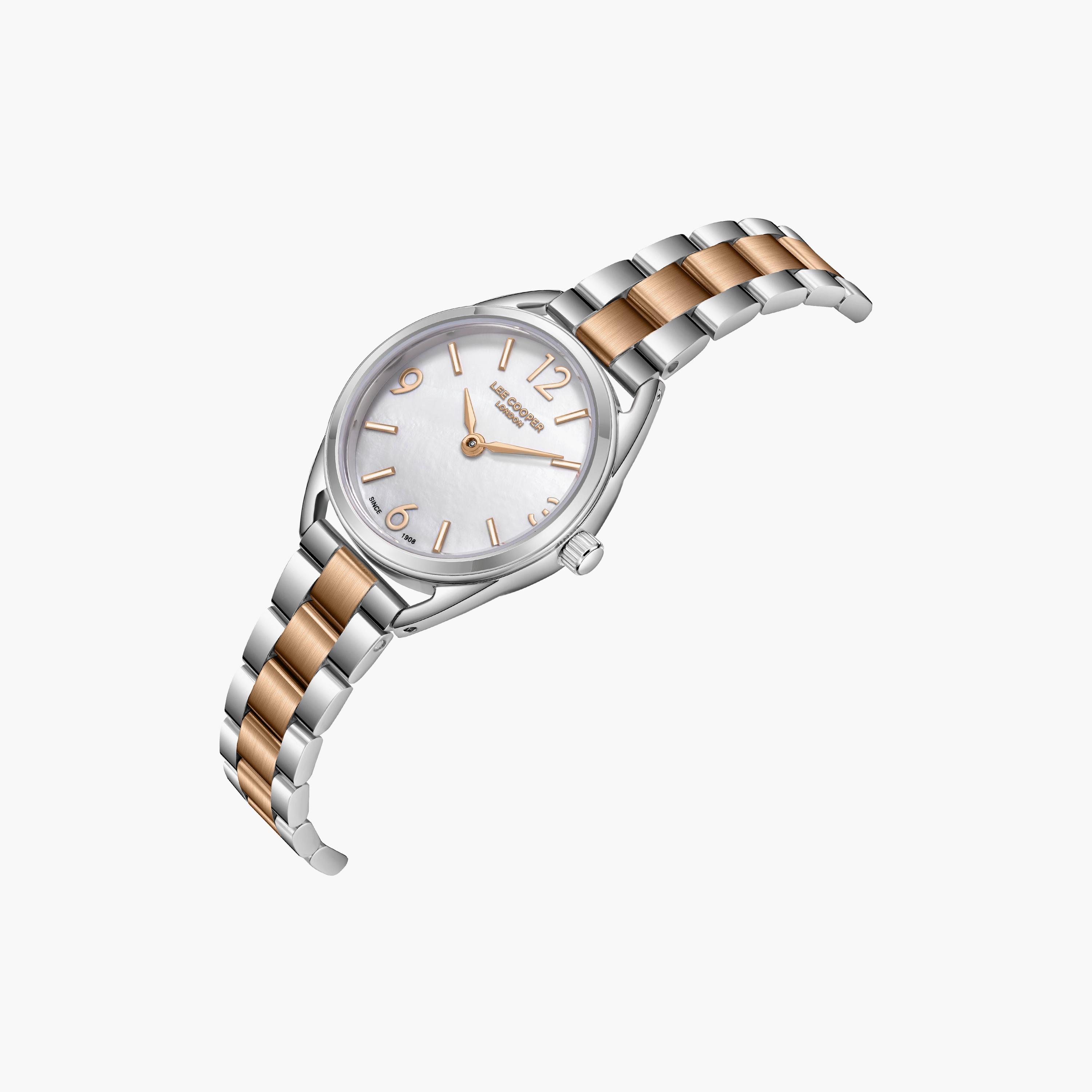 Lee Cooper Women's 26MM Silver & Gold Analog Metal Watch | LC08265.520-women-watchesandjewellery-watches-image-3