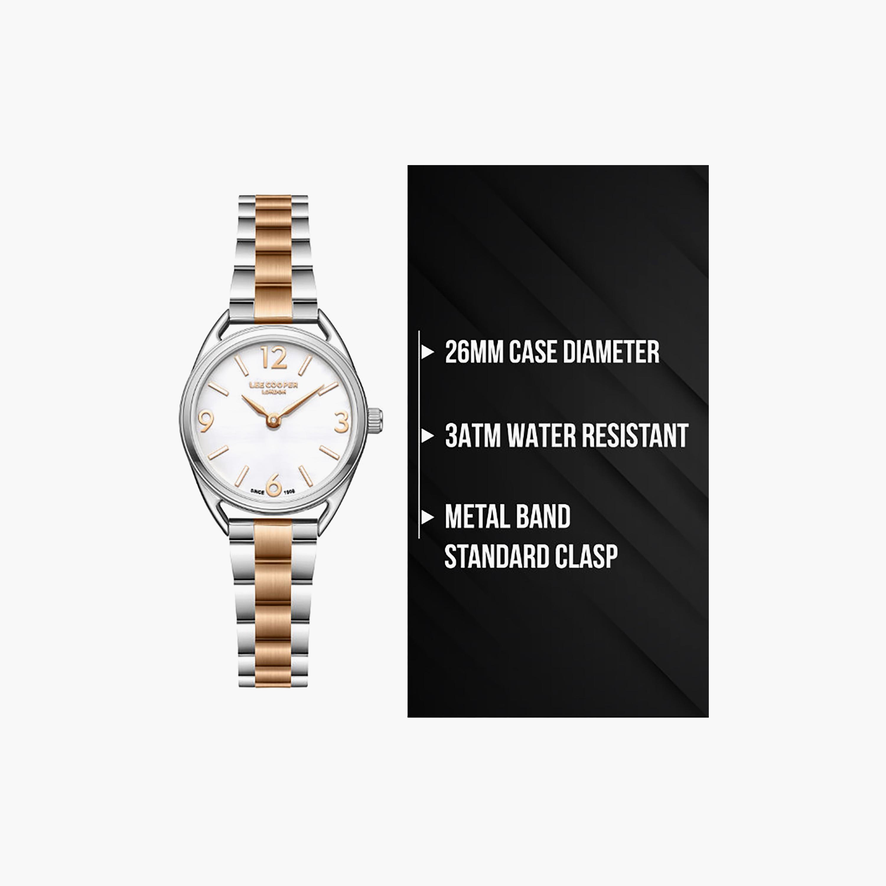 Lee Cooper Women's 26MM Silver & Gold Analog Metal Watch | LC08265.520-women-watchesandjewellery-watches-image-9
