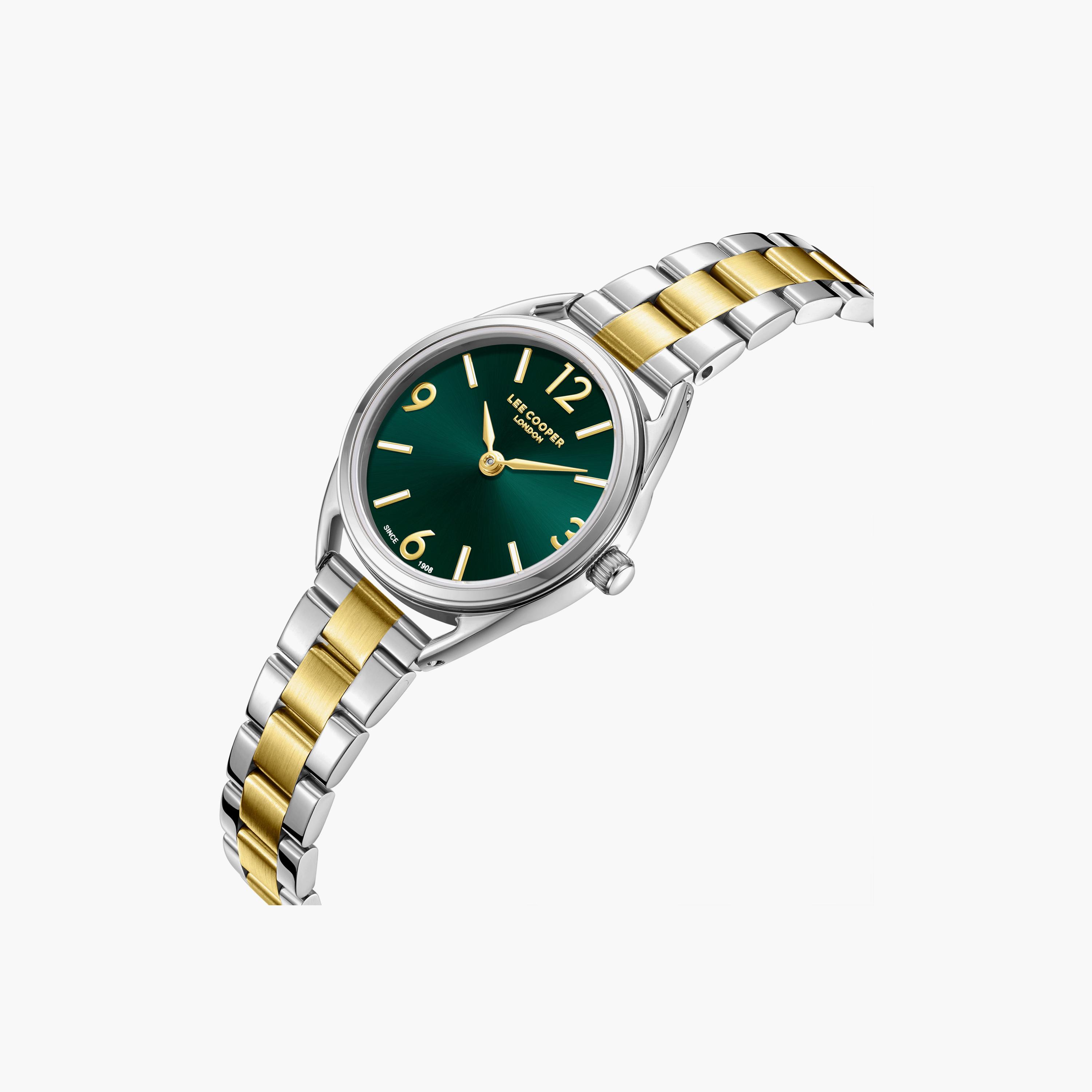Lee Cooper Women's 26MM Silver & Gold Analog Metal Watch | LC08265.270-women-watchesandjewellery-watches-image-3