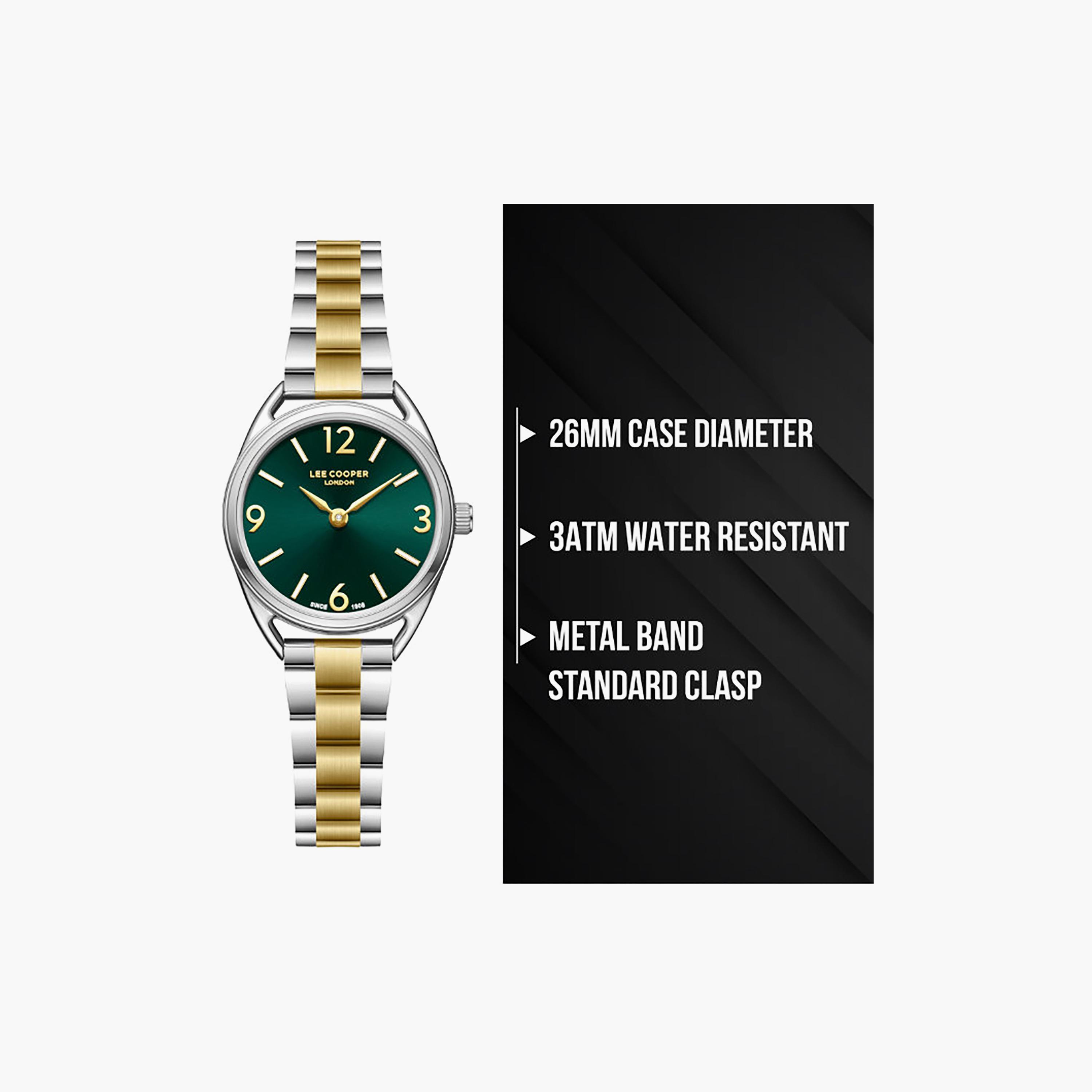 Lee Cooper Women's 26MM Silver & Gold Analog Metal Watch | LC08265.270-women-watchesandjewellery-watches-image-9