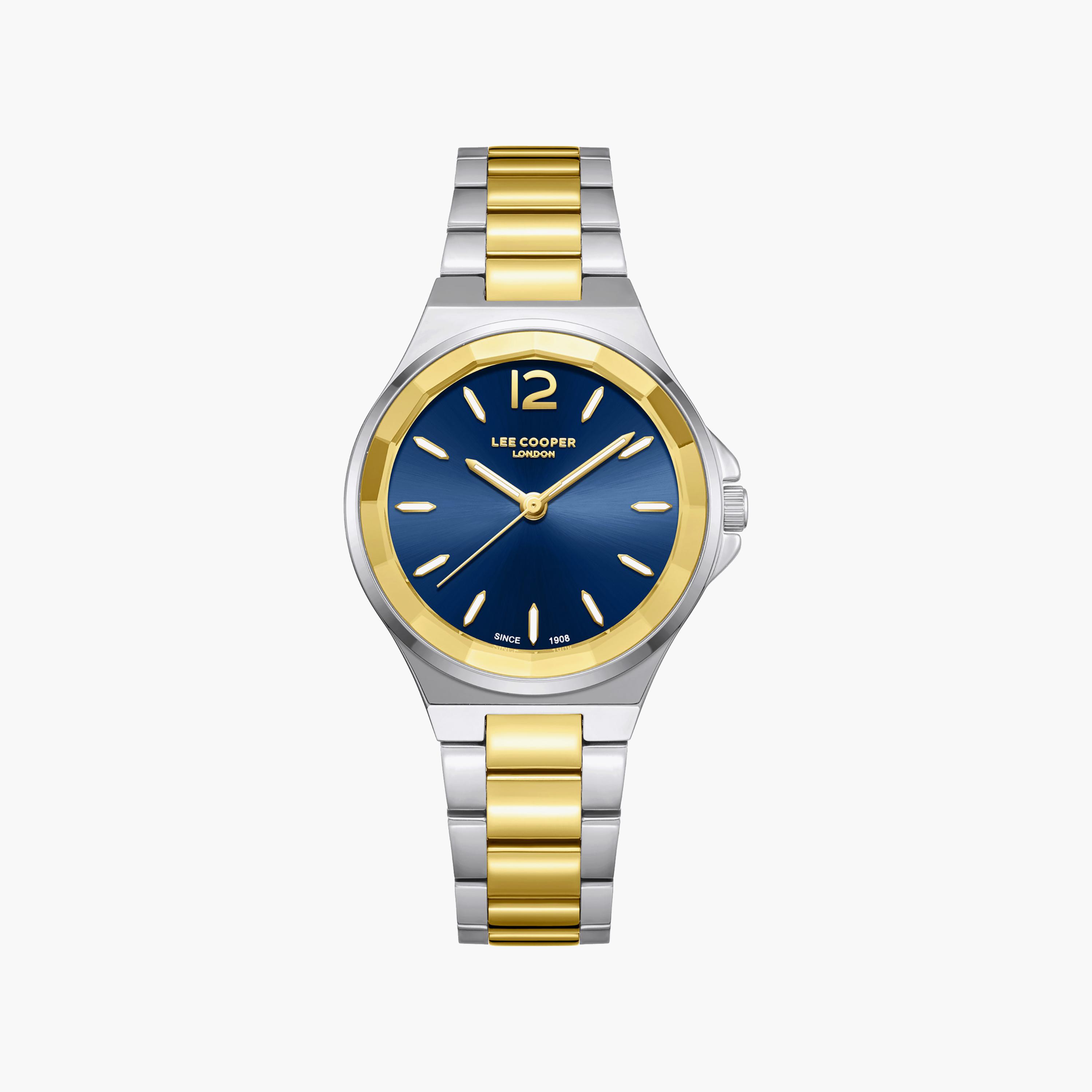Lee Cooper Women's 32MM Silver & Gold Analog Metal Watch | LC08286.290-women-watchesandjewellery-watches-image-1