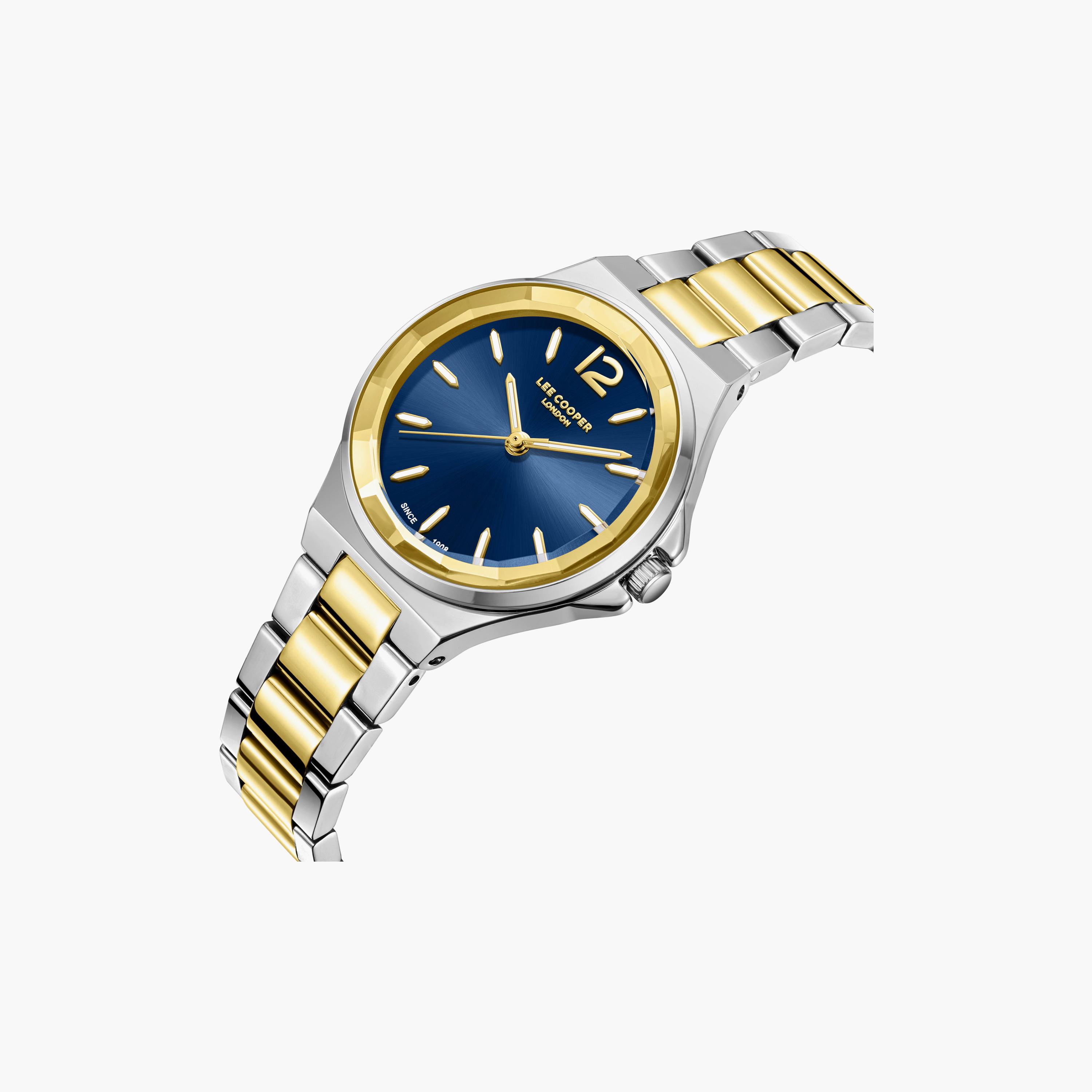 Lee Cooper Women's 32MM Silver & Gold Analog Metal Watch | LC08286.290-women-watchesandjewellery-watches-image-3