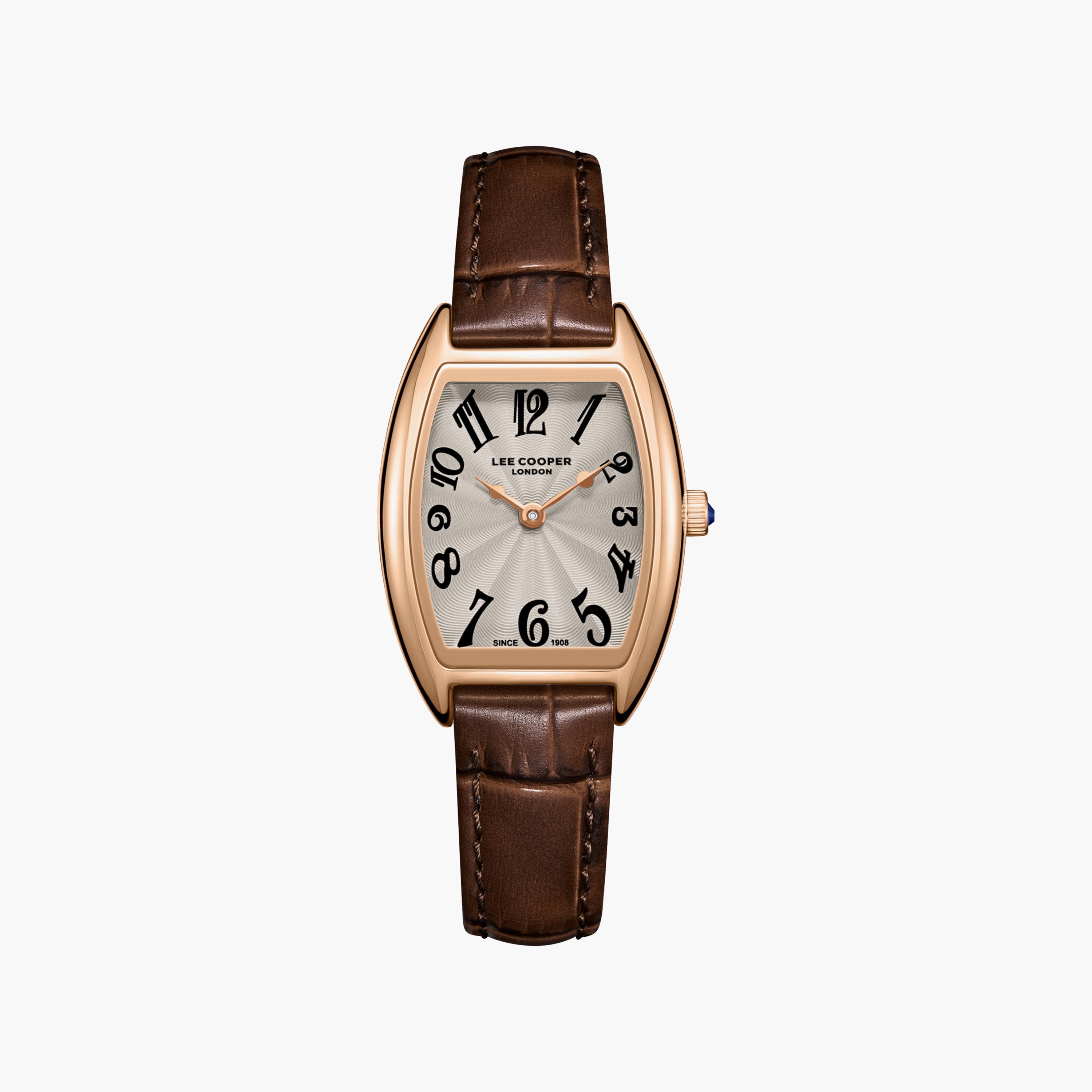 Lee Cooper Women's 23MM Brown Analog Leather Watch | LC08315.462-women-watchesandjewellery-watches-image-1