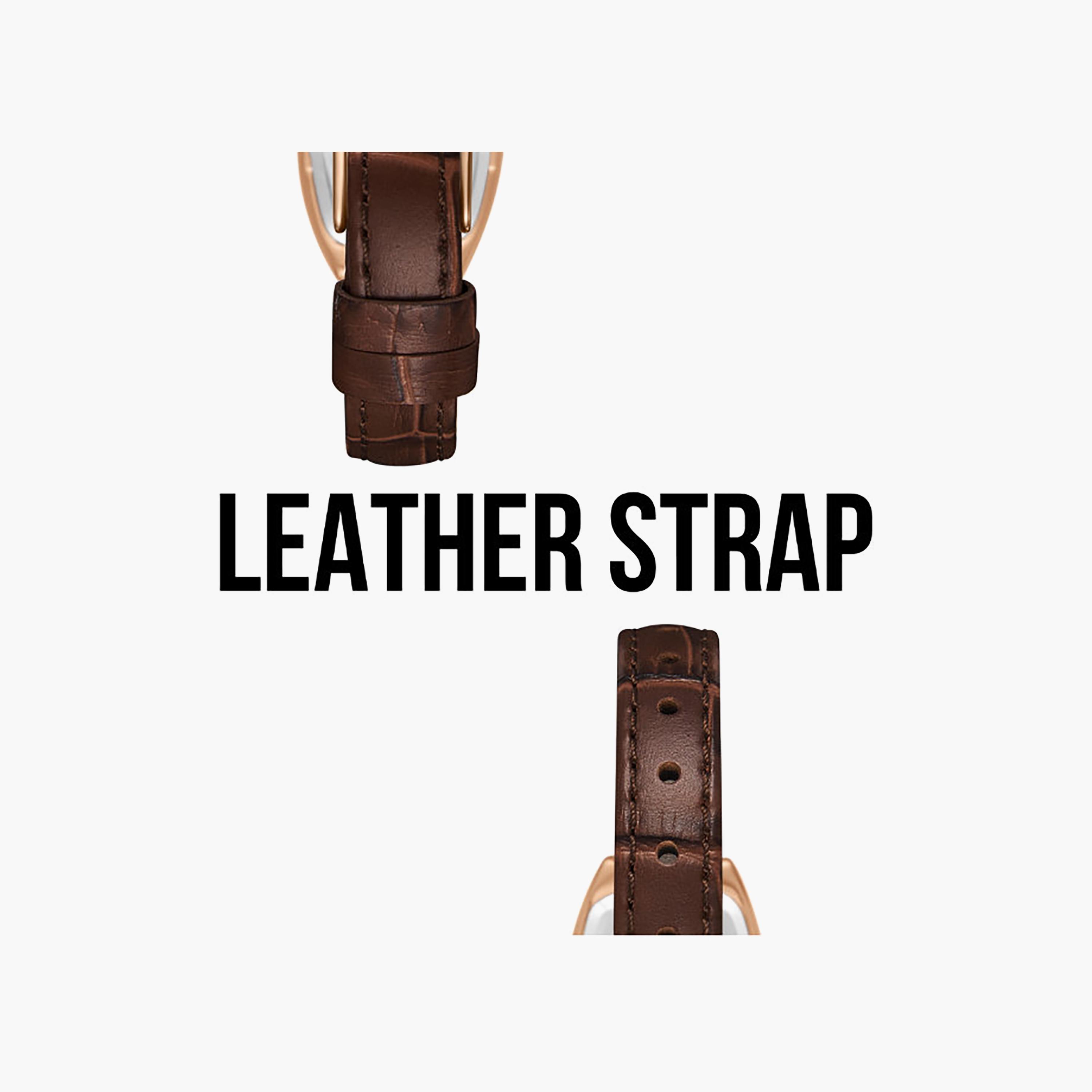 Lee Cooper Women's 23MM Brown Analog Leather Watch | LC08315.462-women-watchesandjewellery-watches-image-7