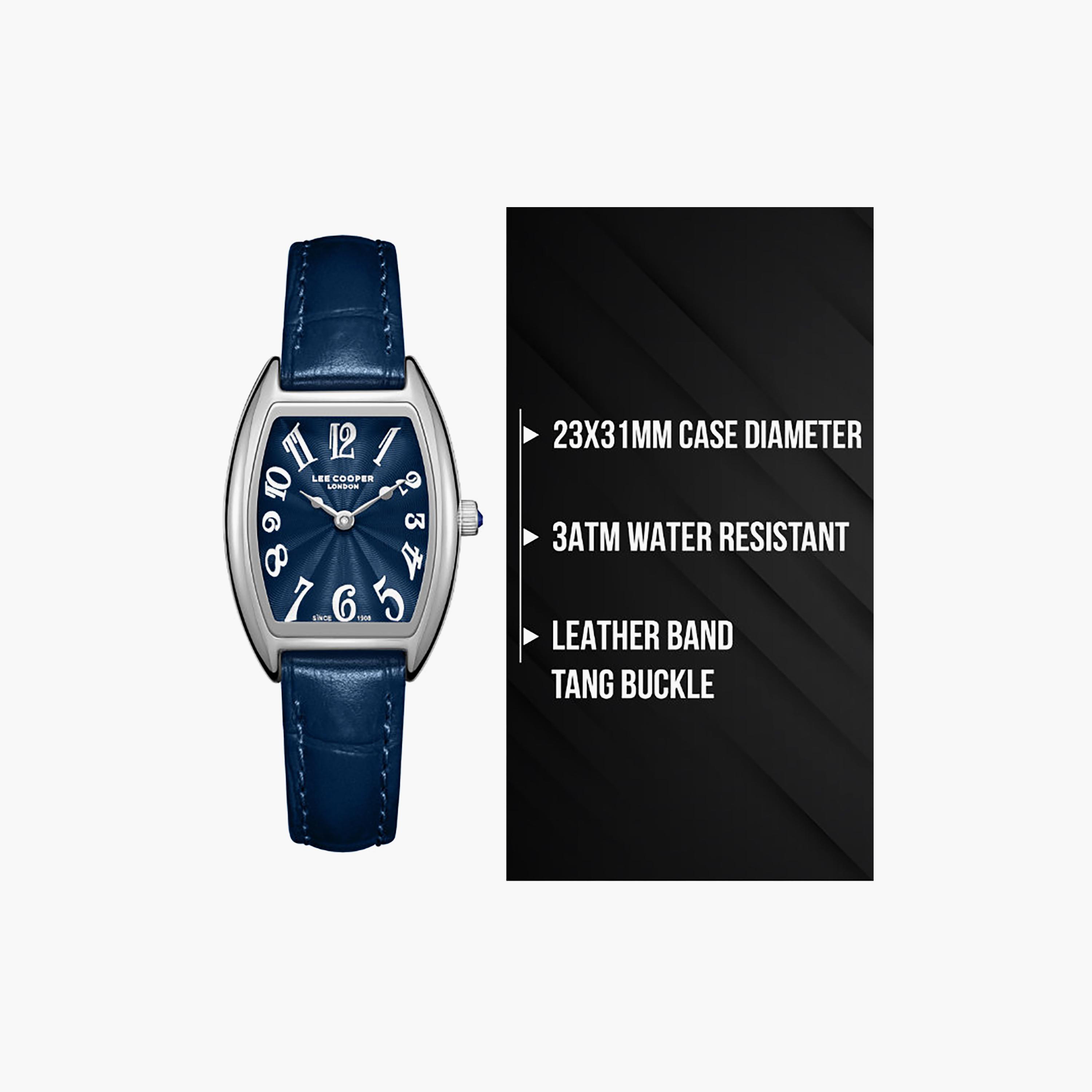 Lee Cooper Women's 23MM Blue Analog Leather Watch | LC08315.399-women-watchesandjewellery-watches-image-9