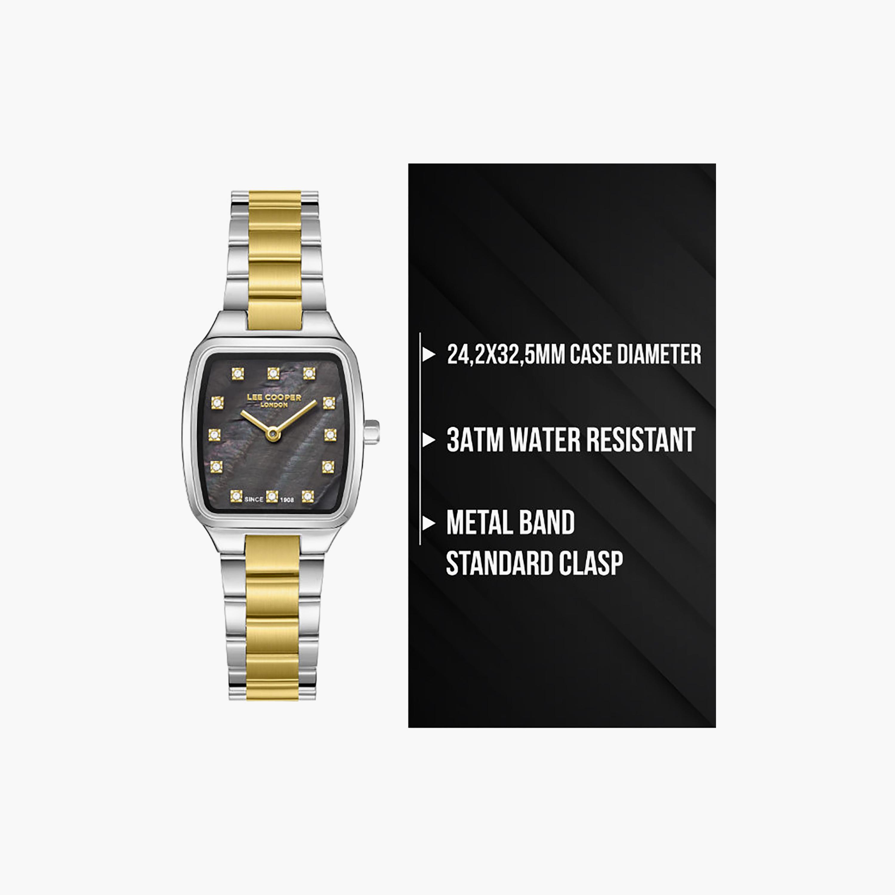 Lee Cooper Women's 24MM Silver & Gold Analog Metal Watch | LC08266.250-women-watchesandjewellery-watches-image-9