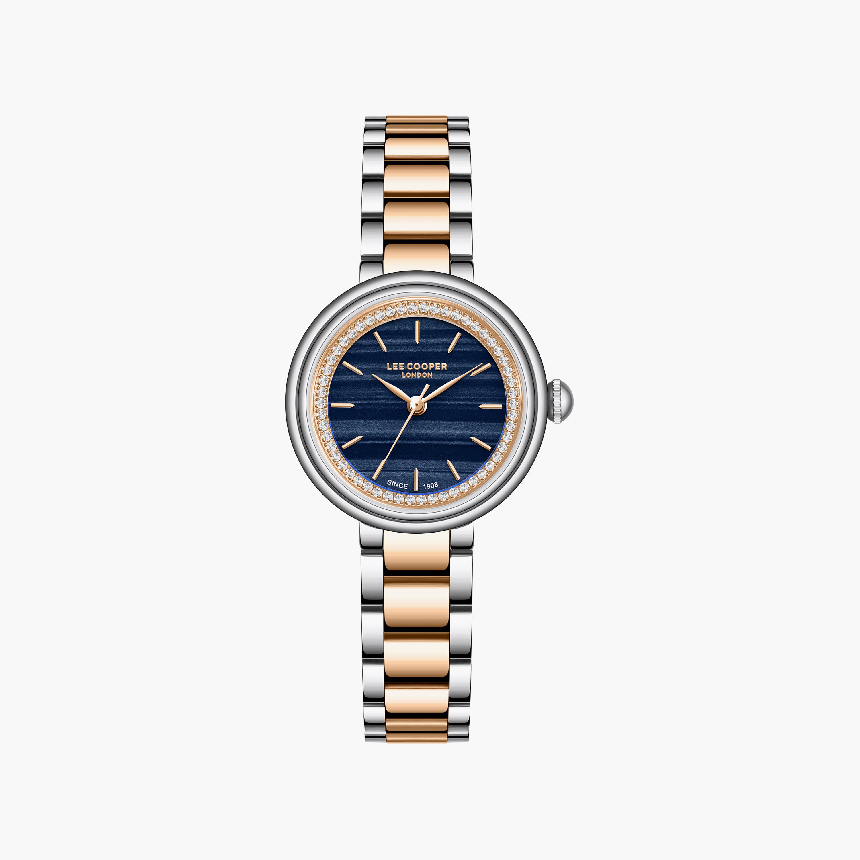 Lee Cooper Women's 29MM Silver & Gold Analog Metal Watch | LC08279.590-women-watchesandjewellery-watches-image-1