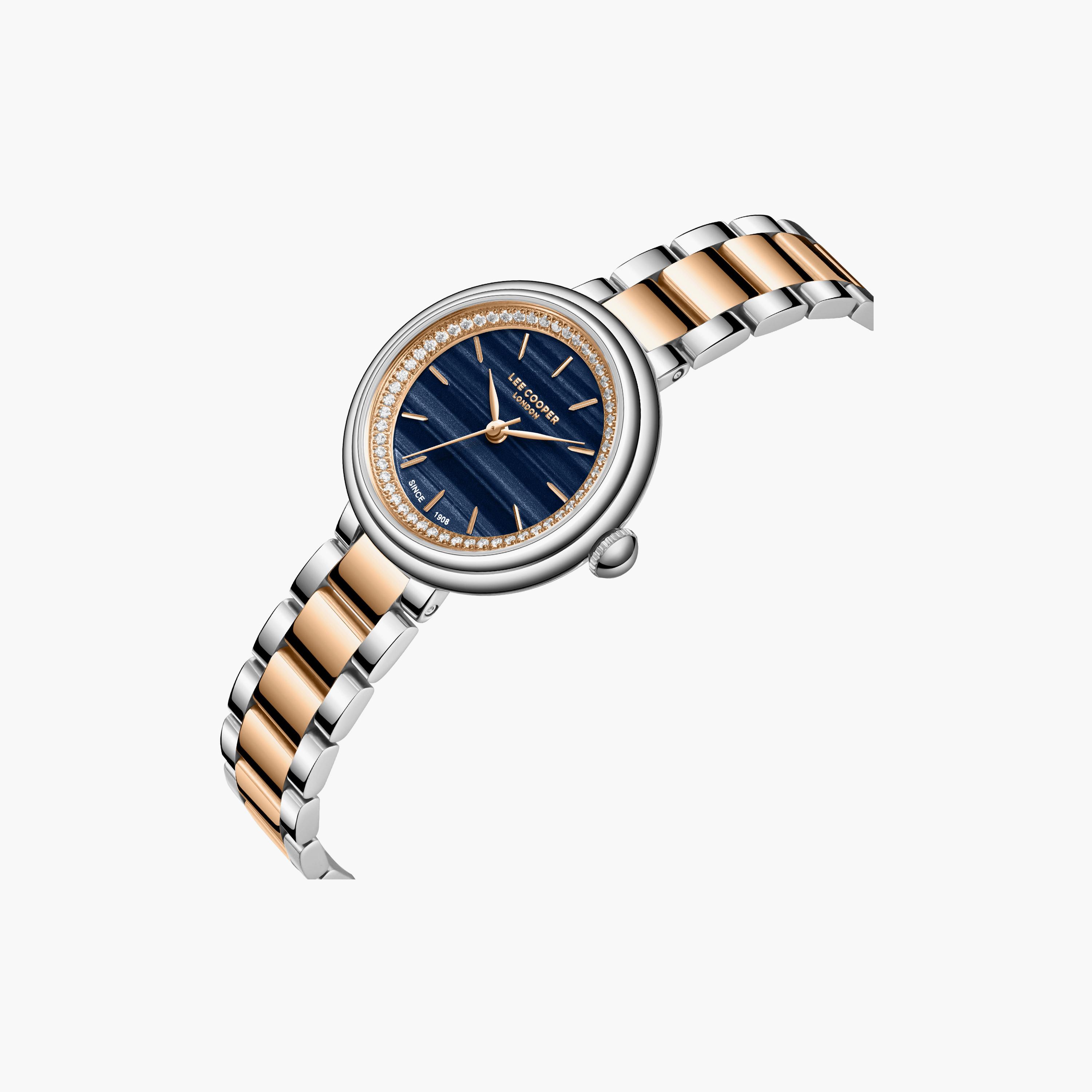Lee Cooper Women's 29MM Silver & Gold Analog Metal Watch | LC08279.590-women-watchesandjewellery-watches-image-3