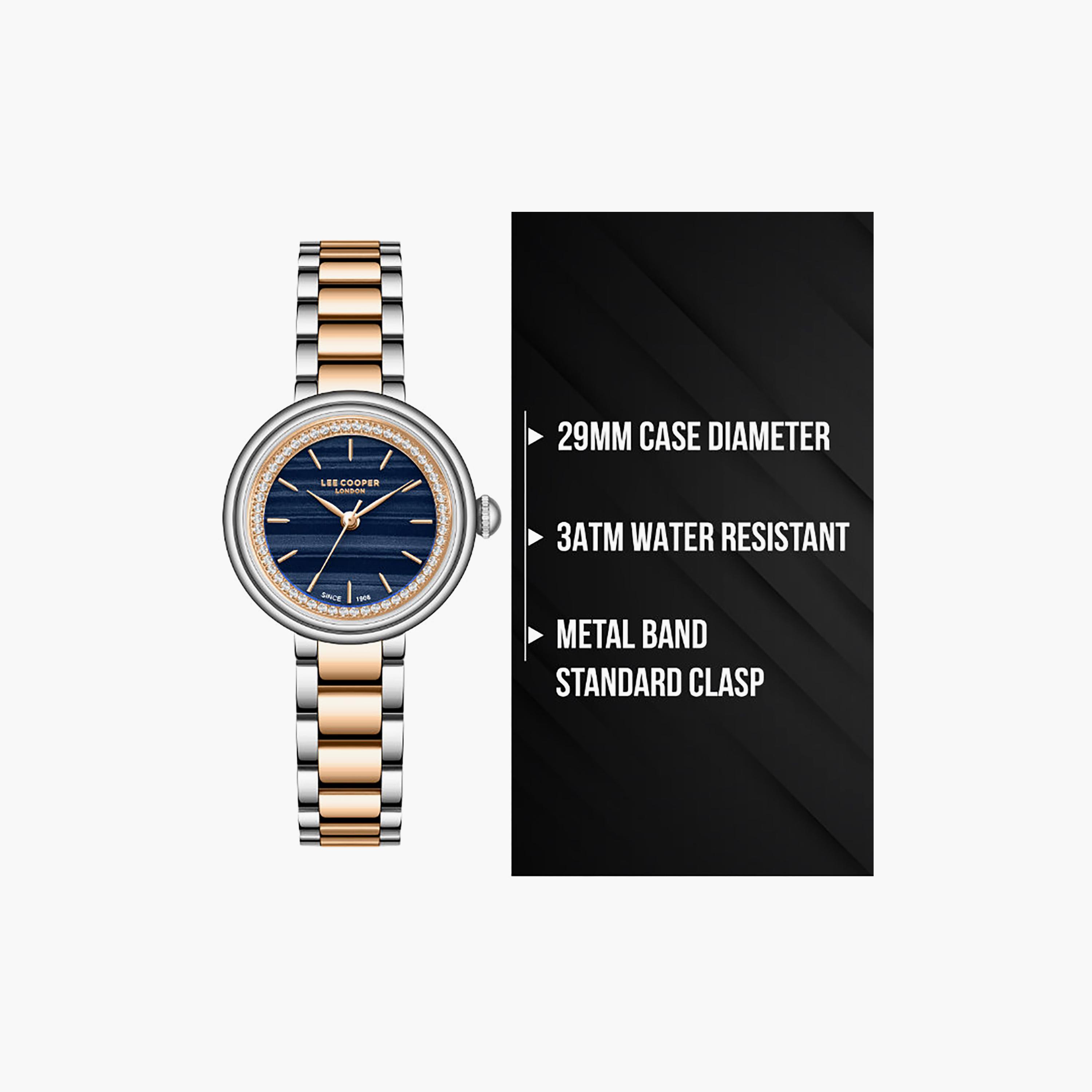 Lee Cooper Women's 29MM Silver & Gold Analog Metal Watch | LC08279.590-women-watchesandjewellery-watches-image-9