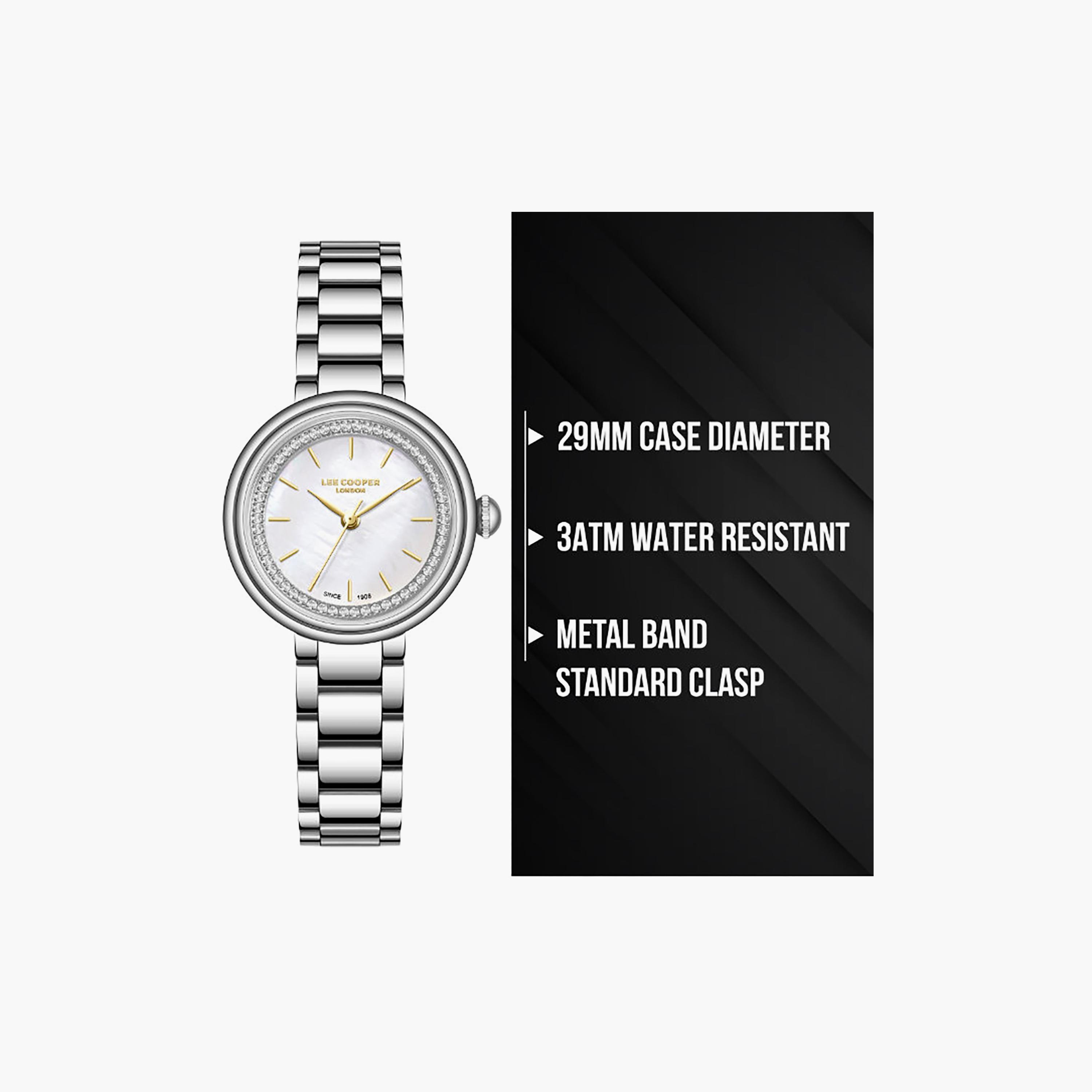 Lee Cooper Women's 29MM Silver Analog Metal Watch | LC08279.320-women-watchesandjewellery-watches-image-9