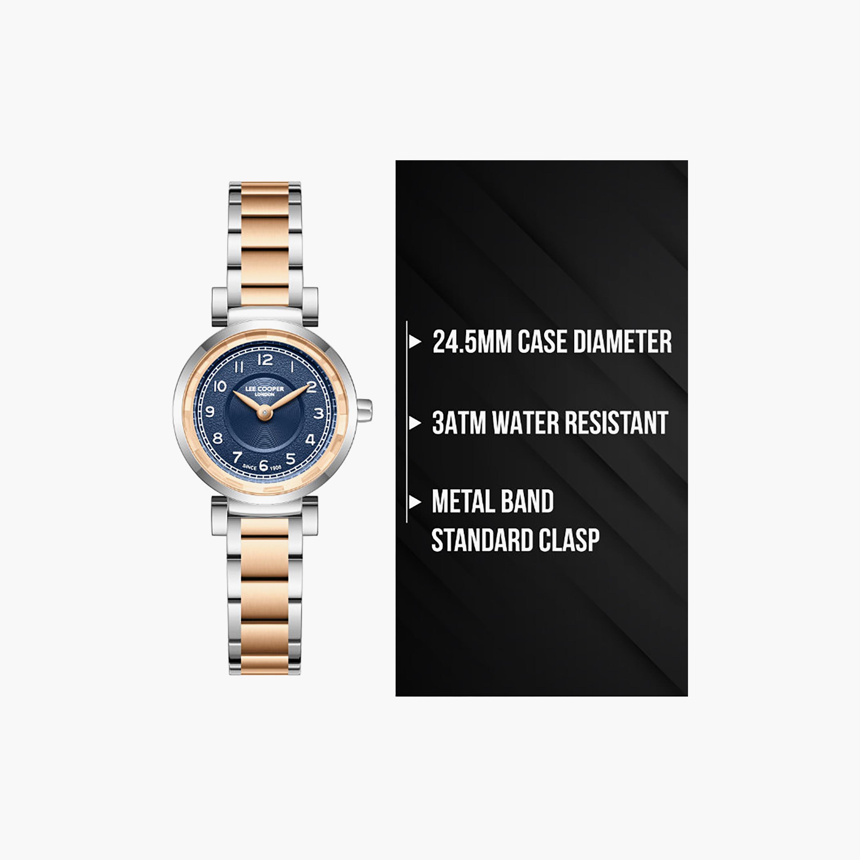 Lee Cooper Women's 24.5MM Silver & Gold Analog Metal Watch | LC08270.590-women-watchesandjewellery-watches-image-9
