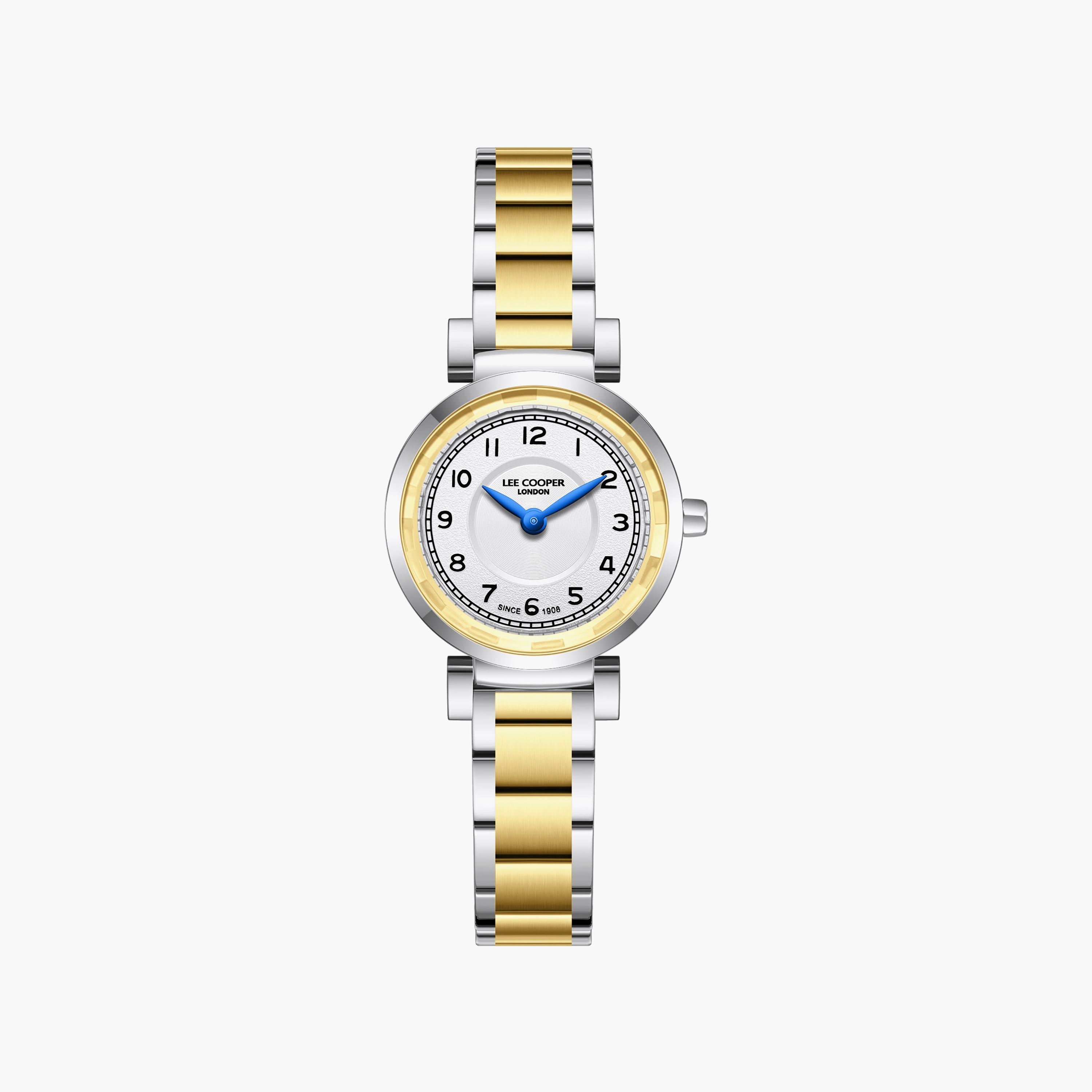 Lee Cooper Women's 24.5MM Silver & Gold Analog Metal Watch | LC08270.230-women-watchesandjewellery-watches-image-1