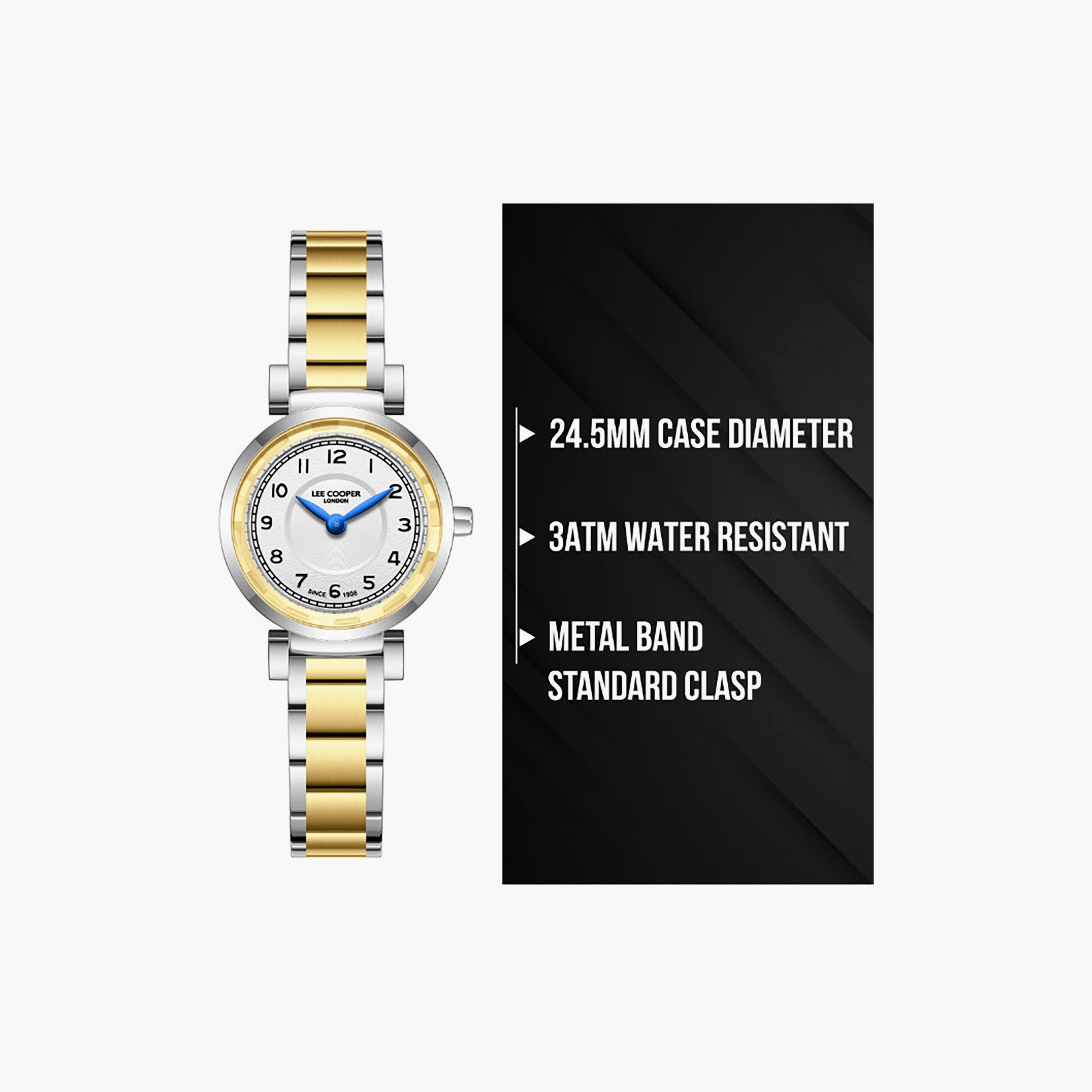 Lee Cooper Women's 24.5MM Silver & Gold Analog Metal Watch | LC08270.230-women-watchesandjewellery-watches-image-7