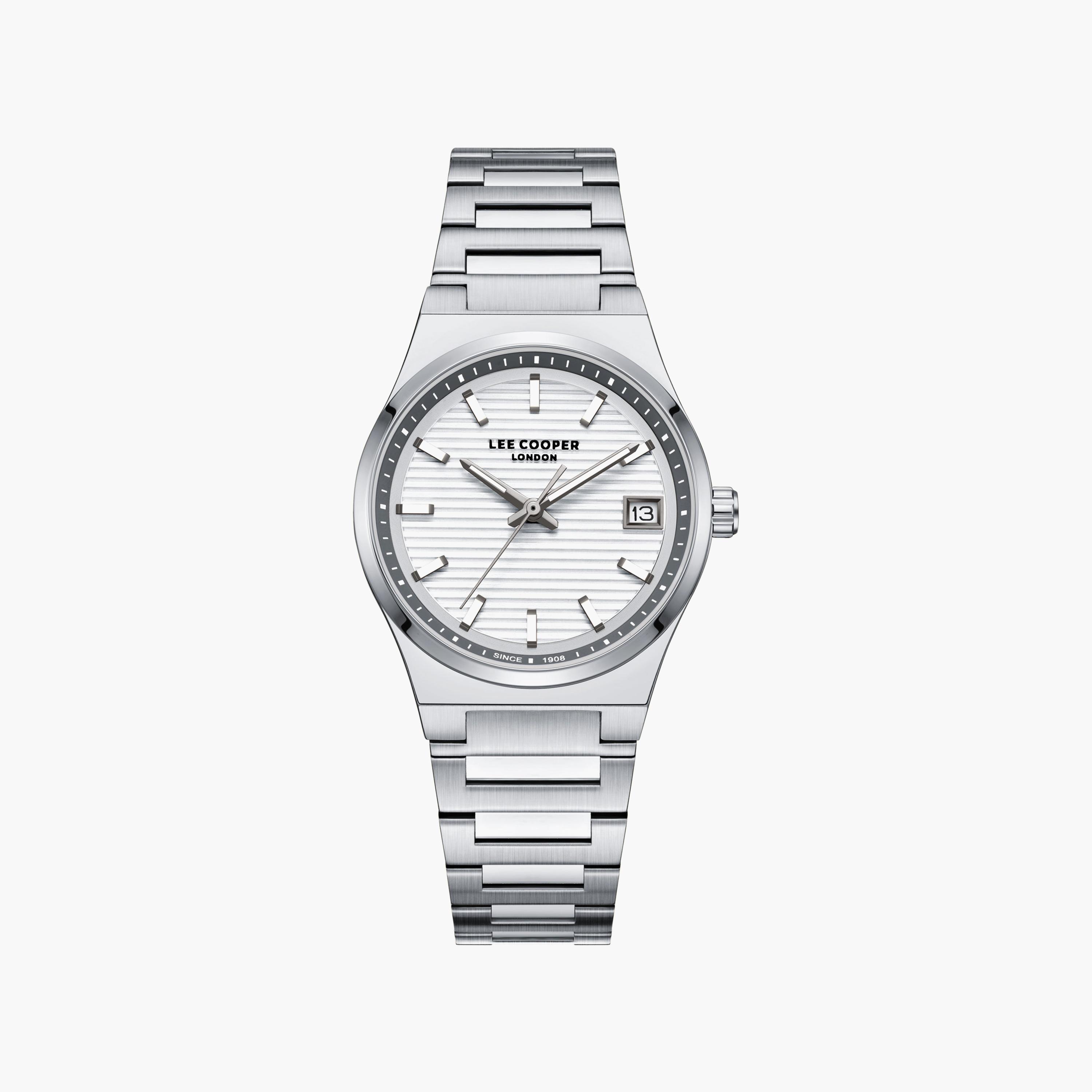 ساعة أنالوج معدن باللون الفضي 31 مم للنساء من لي كوبر | LC08289.330-women-watchesandjewellery-watches-image-1