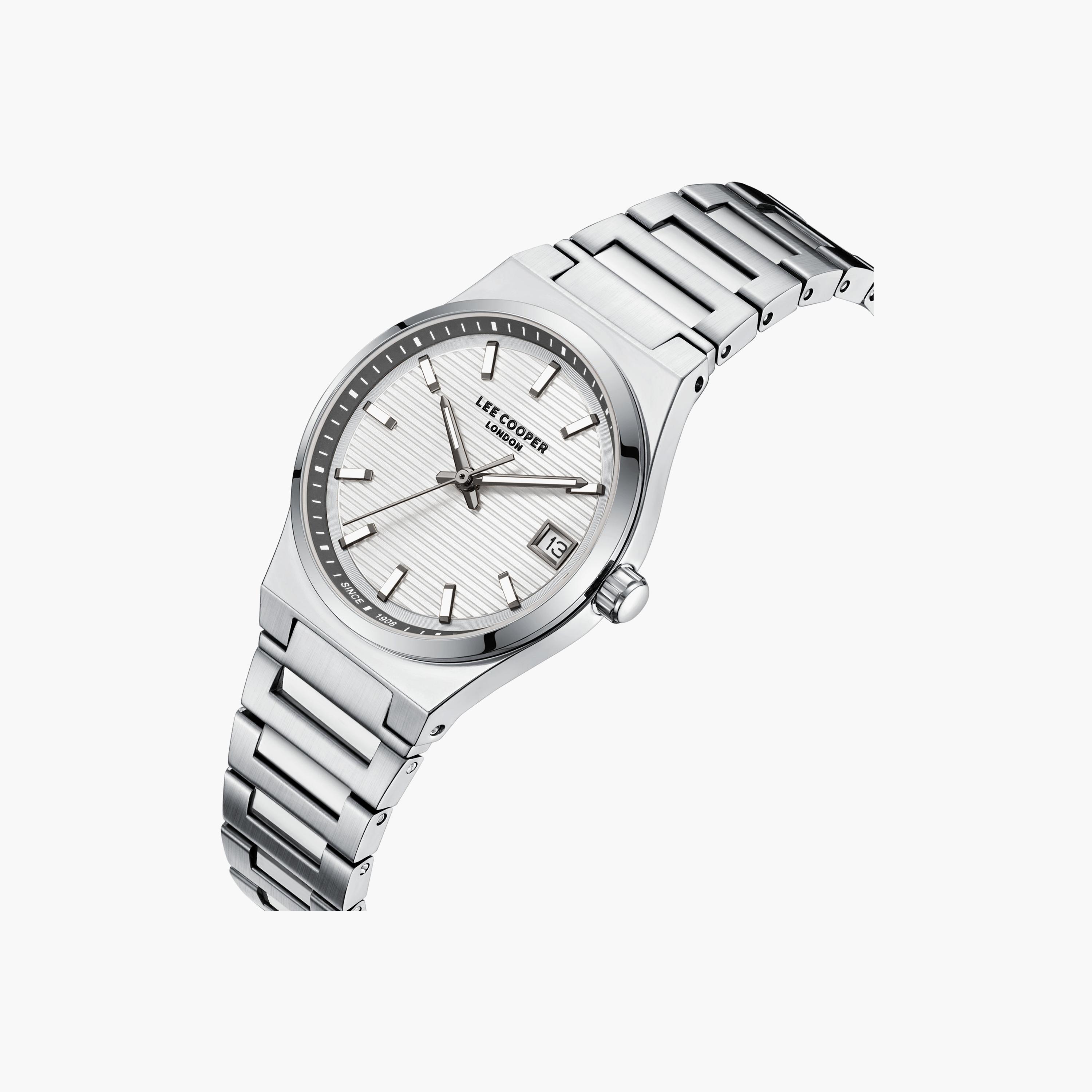 ساعة أنالوج معدن باللون الفضي 31 مم للنساء من لي كوبر | LC08289.330-women-watchesandjewellery-watches-image-2