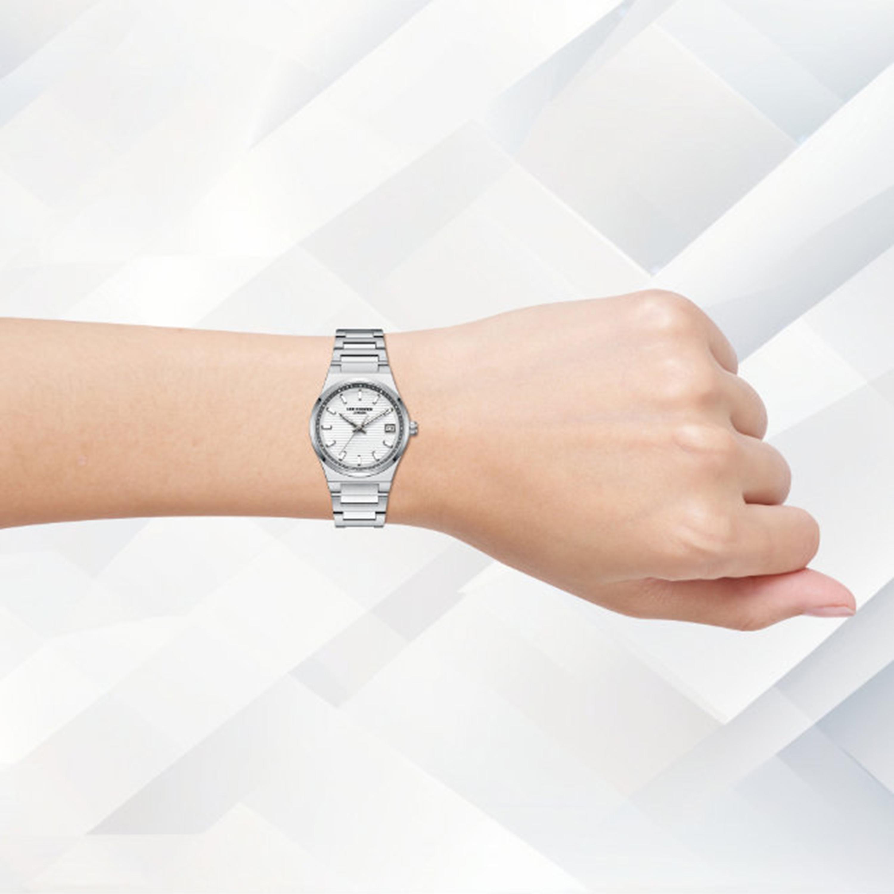 ساعة أنالوج معدن باللون الفضي 31 مم للنساء من لي كوبر | LC08289.330-women-watchesandjewellery-watches-image-8