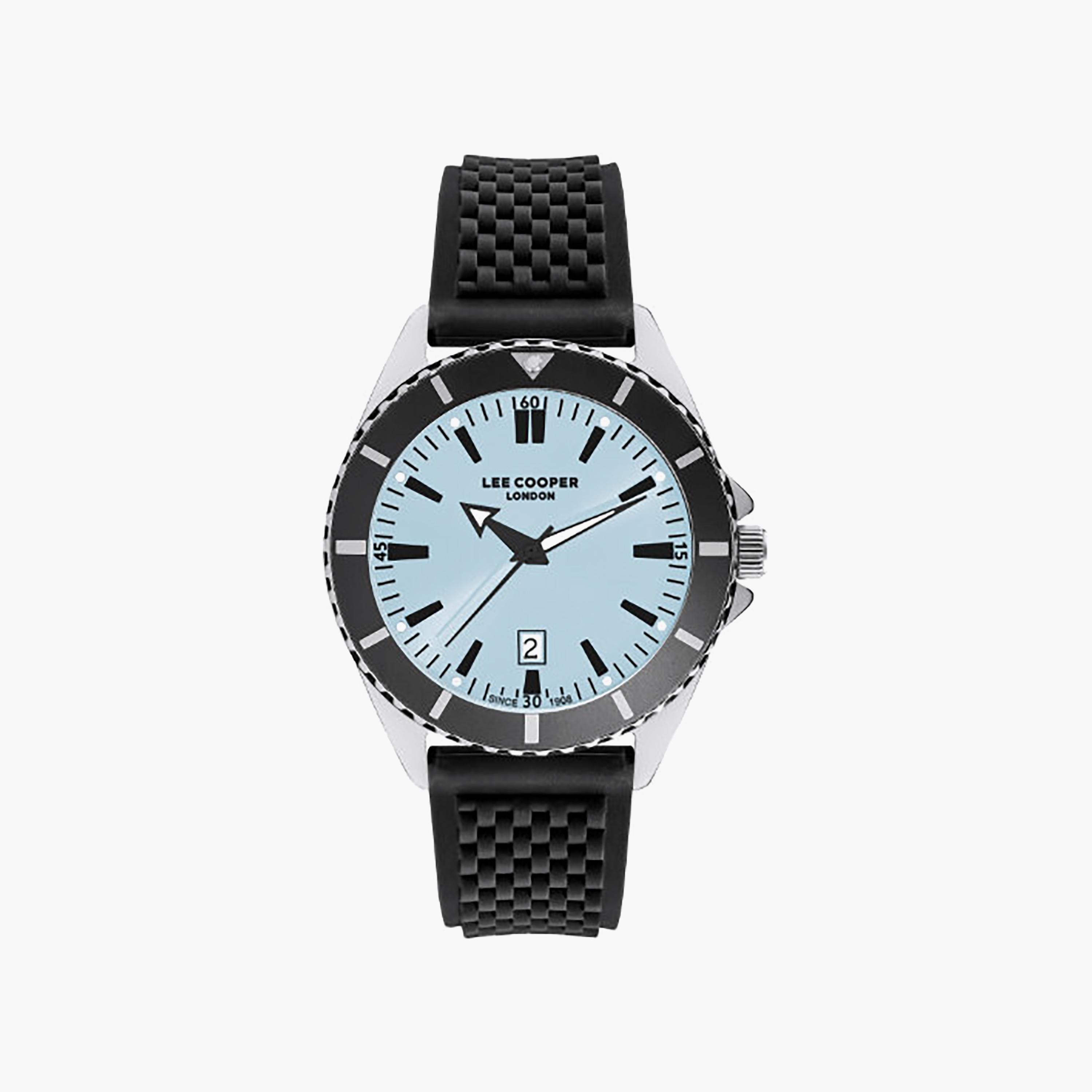 Lee Cooper Men's 45MM BLUE Analog SILICONE Watch | LC07361.301-men-watchesandjewellery-watches-image-1