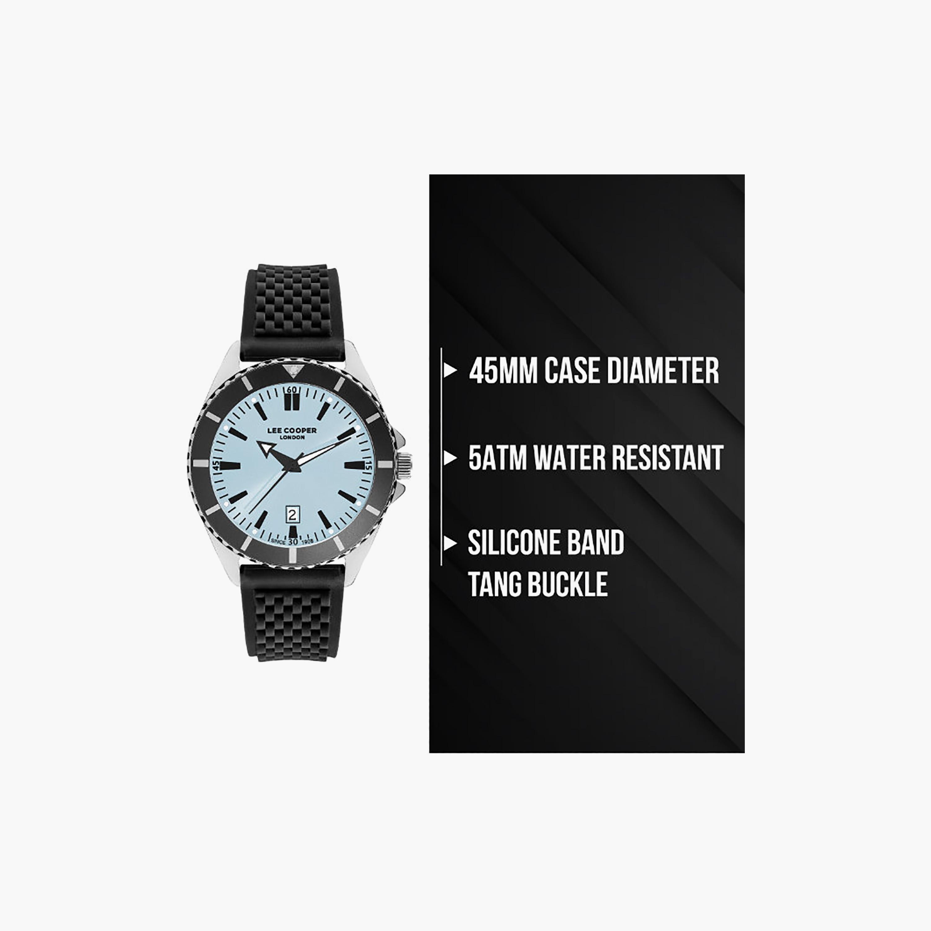 Lee Cooper Men's 45MM BLUE Analog SILICONE Watch | LC07361.301-men-watchesandjewellery-watches-image-6