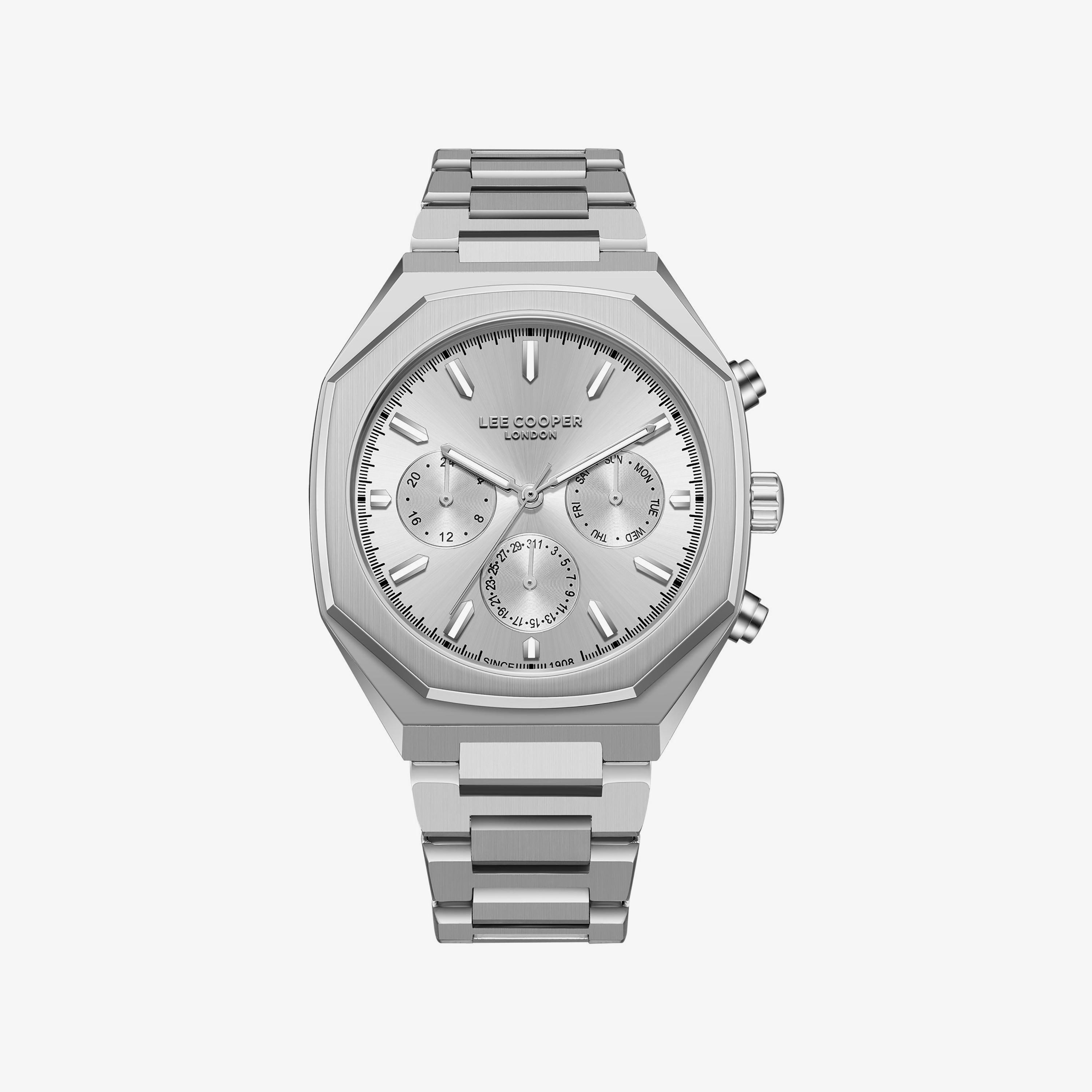 Lee Cooper Men's 43MM Silver Chronograph Metal Watch | LC08045.331-men-watchesandjewellery-watches-image-1