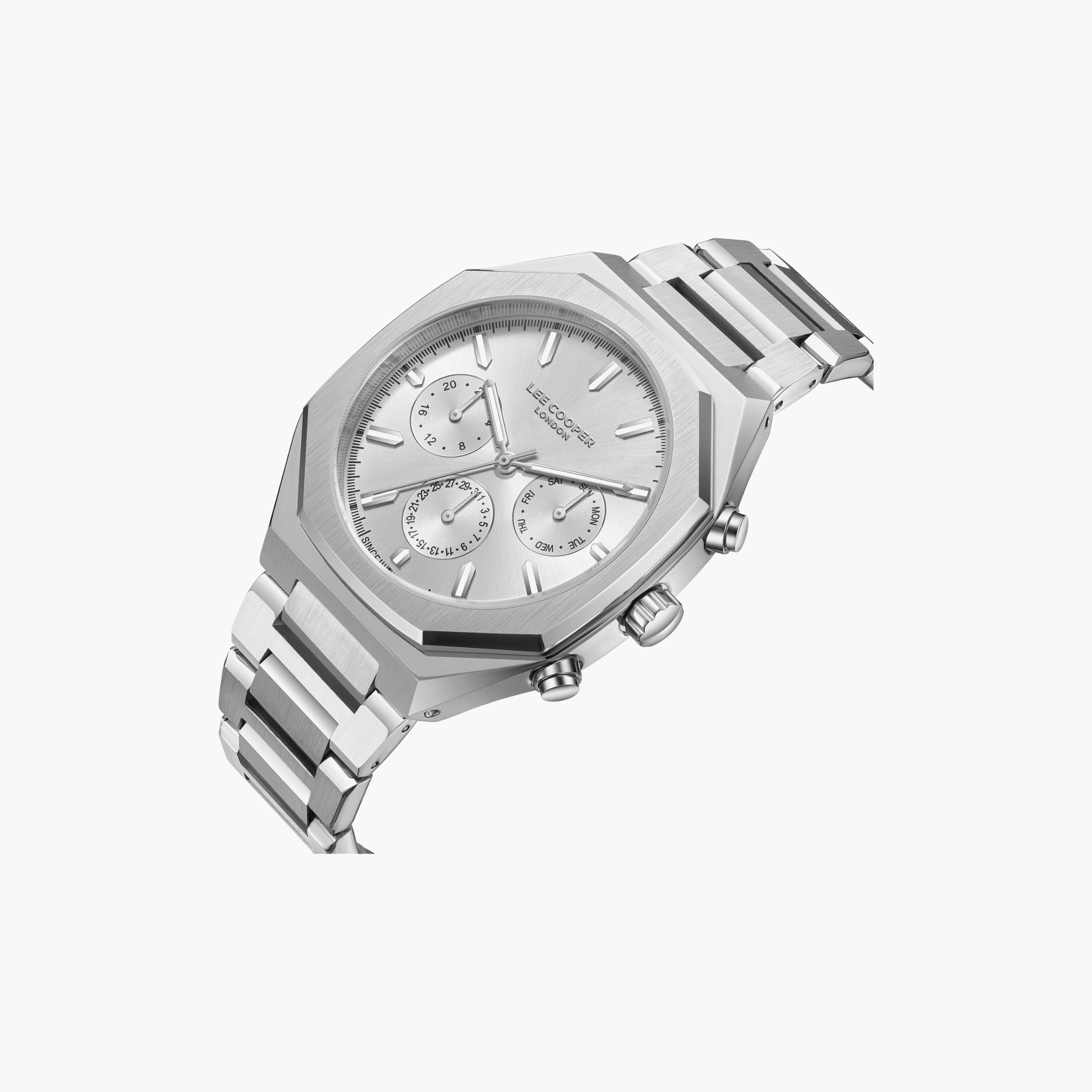 Lee Cooper Men's 43MM Silver Chronograph Metal Watch | LC08045.331-men-watchesandjewellery-watches-image-3