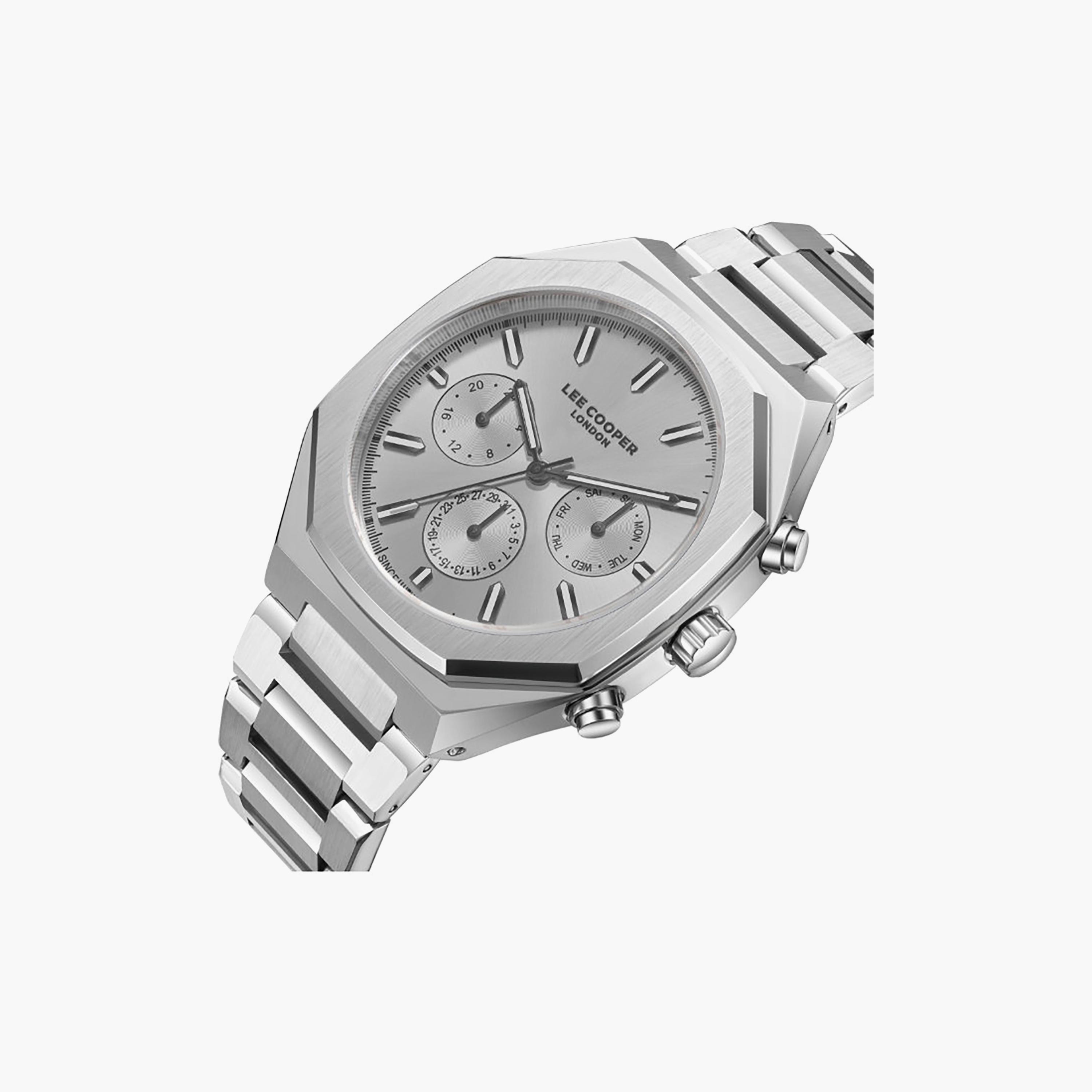 Lee Cooper Men's 43MM Silver Chronograph Metal Watch | LC08045.331-men-watchesandjewellery-watches-image-6