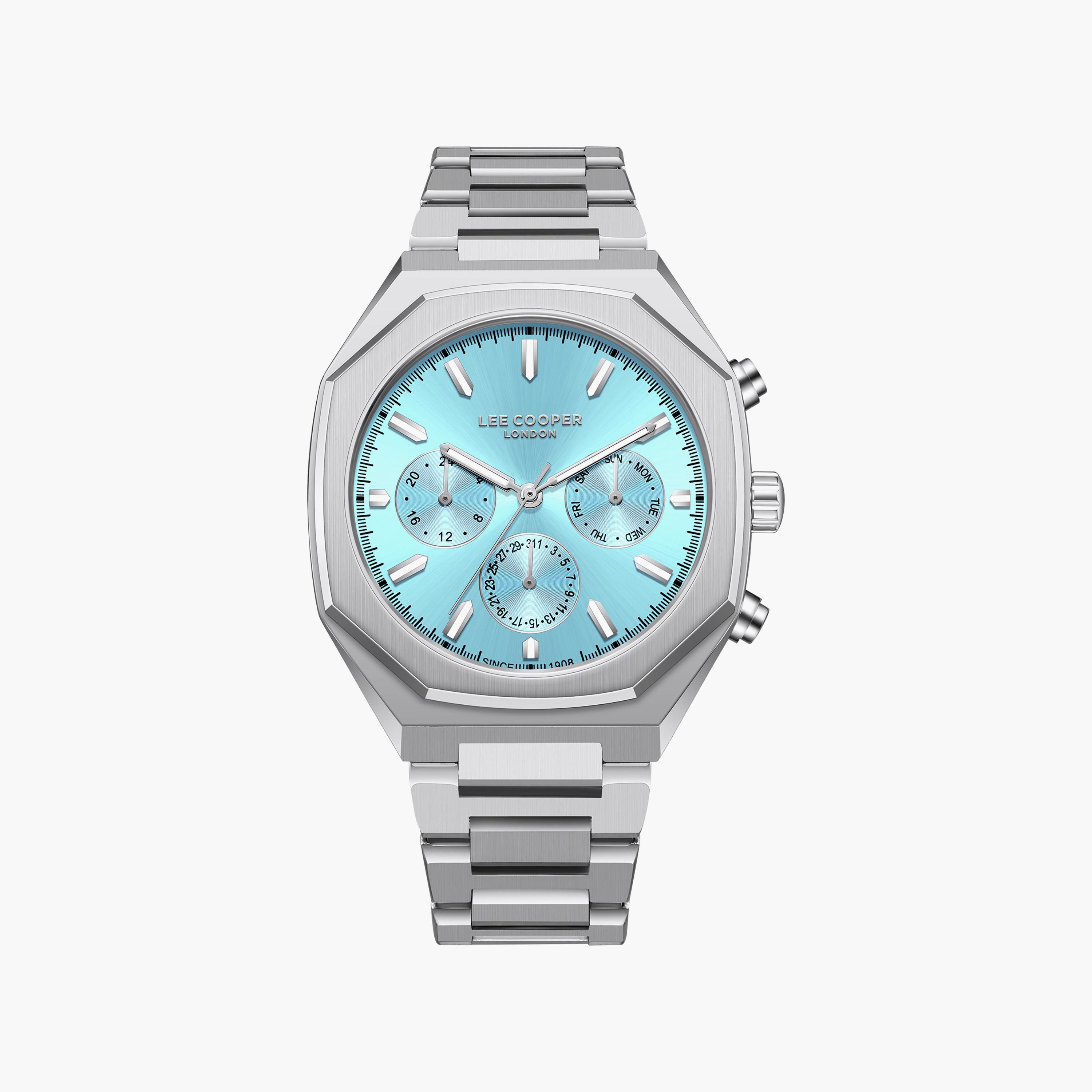 Lee Cooper Men's 43MM Silver Chronograph Metal Watch | LC08045.301-men-watchesandjewellery-watches-image-1