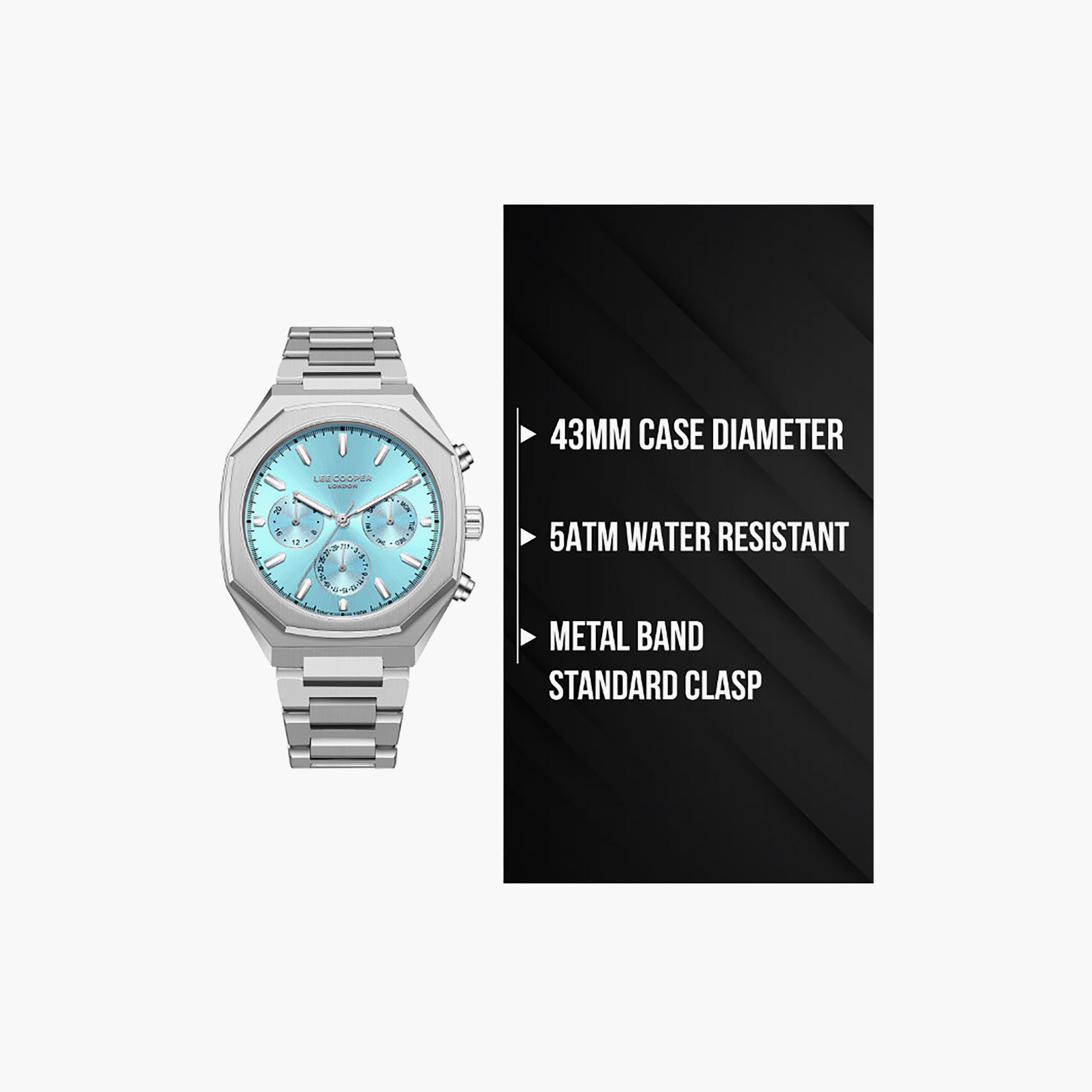 Lee Cooper Men's 43MM Silver Chronograph Metal Watch | LC08045.301-men-watchesandjewellery-watches-image-6