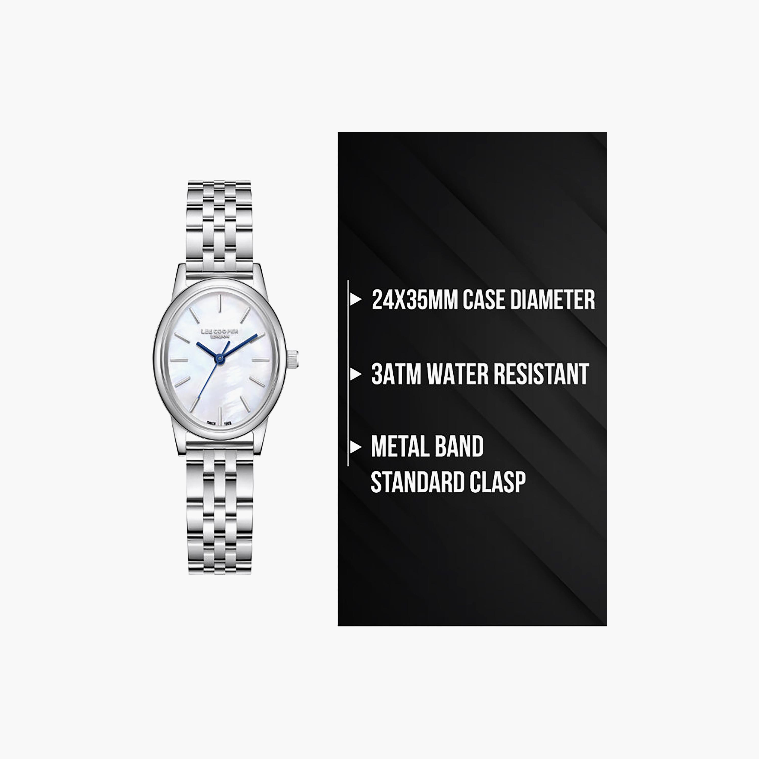 Lee Cooper Women's 24MM Silver Analog Metal Watch | LC08319.320-women-watchesandjewellery-watches-image-11