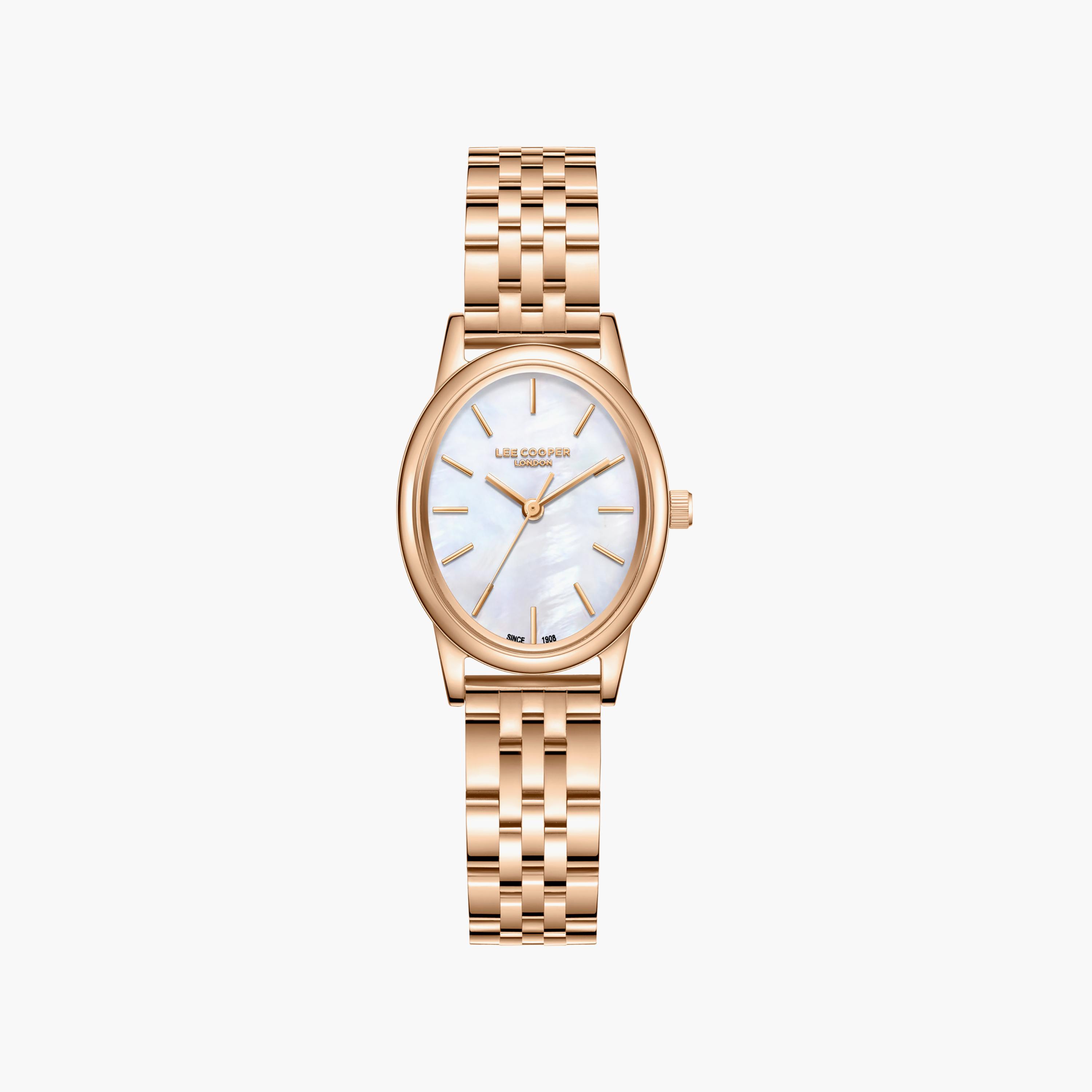 Lee Cooper Women's 24MM Rose Gold Analog Metal Watch | LC08319.420-women-watchesandjewellery-watches-image-1