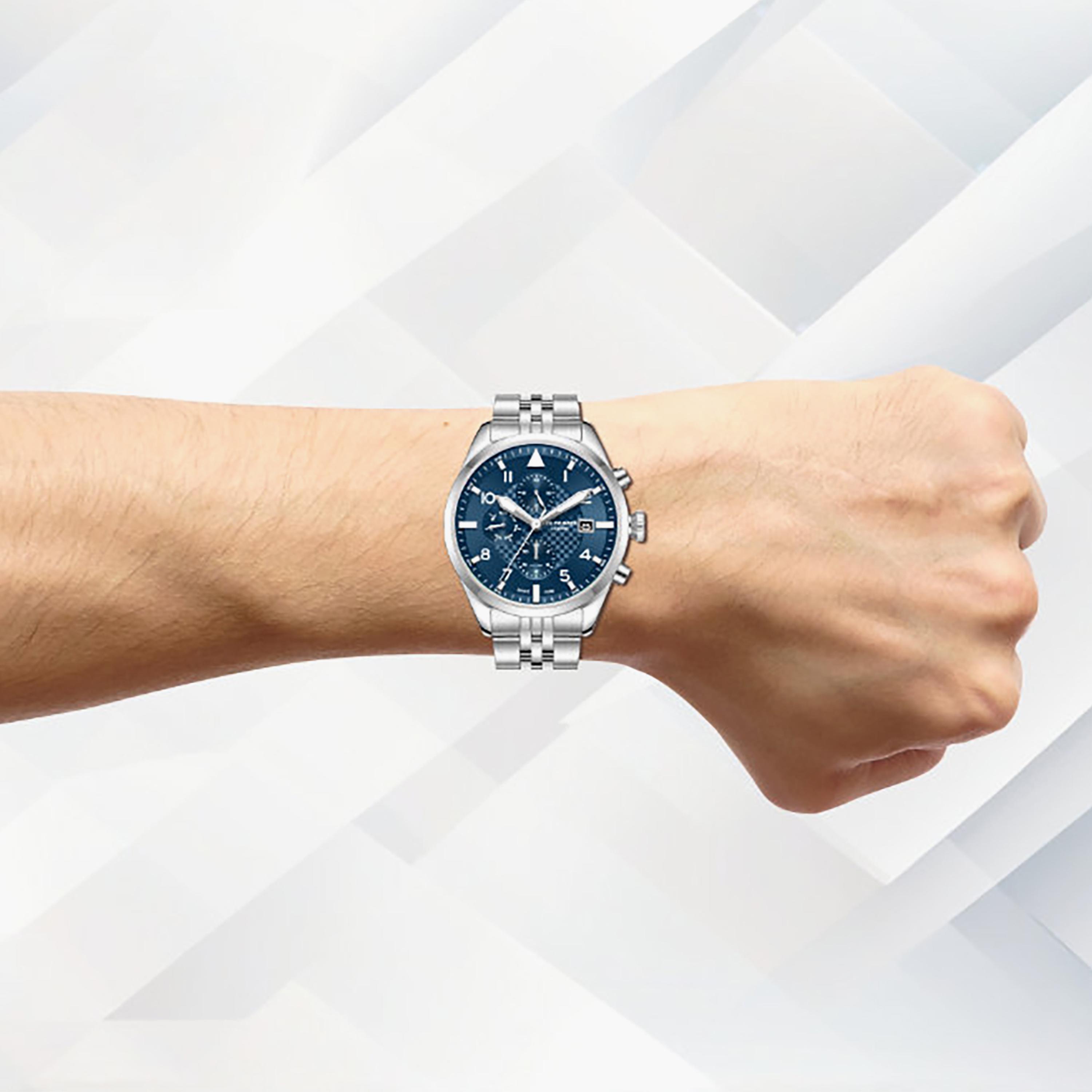 Lee Cooper Men's 41MM Silver Chronograph Metal Watch | LC08318.390-men-watchesandjewellery-watches-image-2