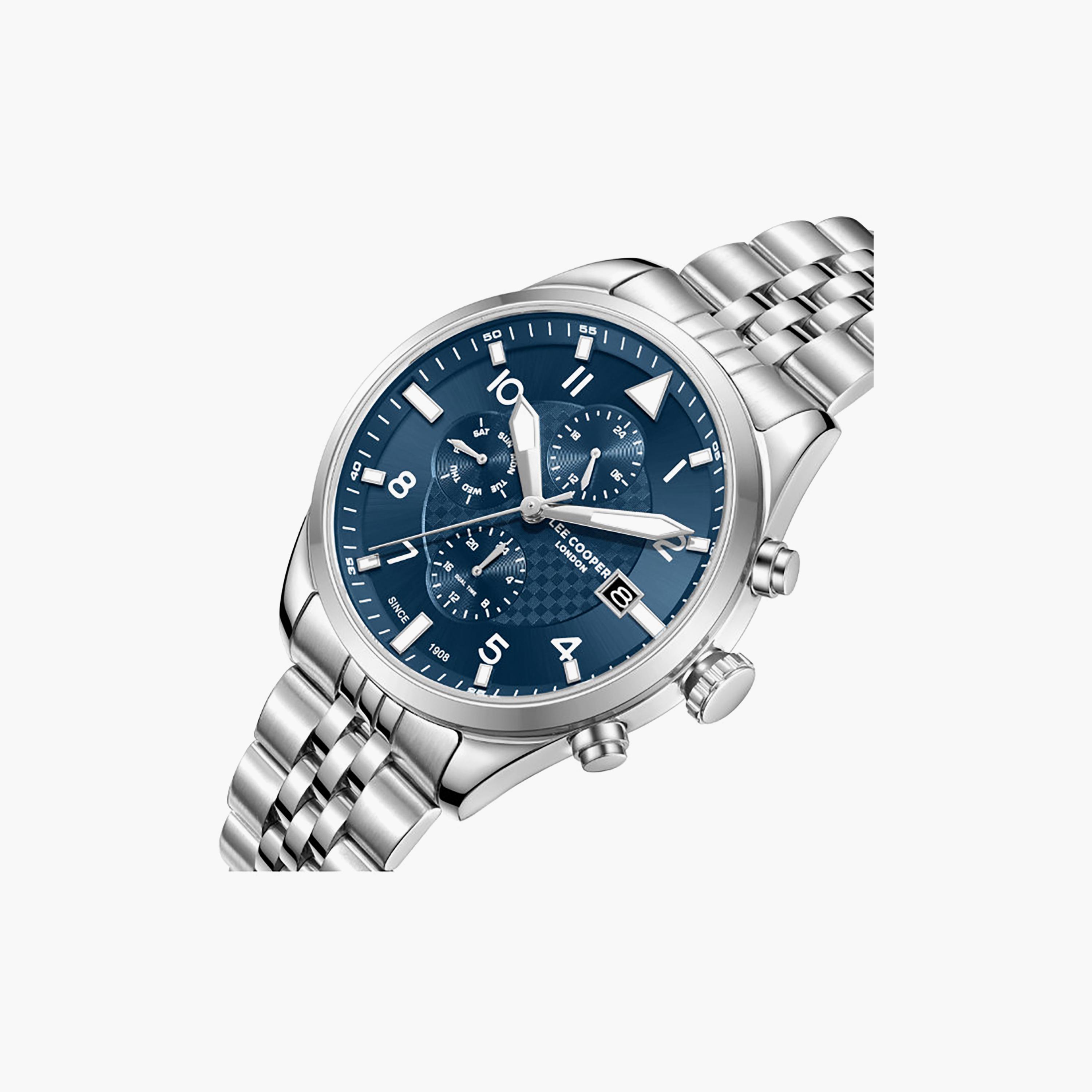 Lee Cooper Men's 41MM Silver Chronograph Metal Watch | LC08318.390-men-watchesandjewellery-watches-image-8