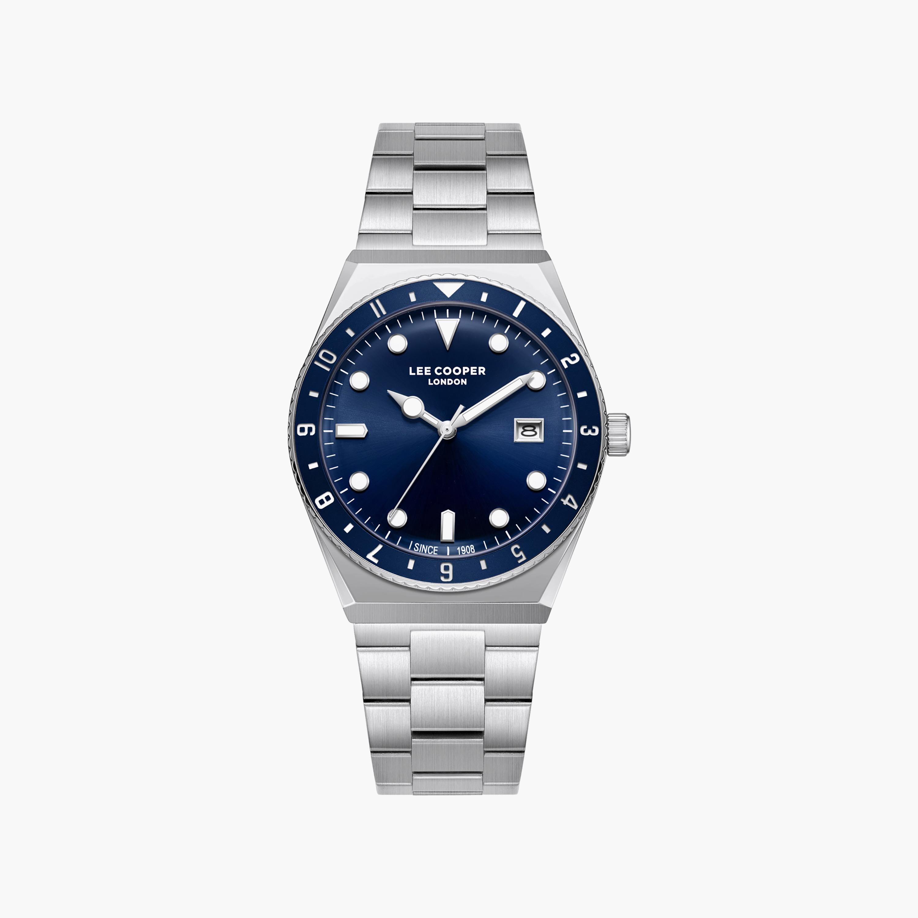 Lee Cooper Men's 40MM Silver Analog Metal Watch | LC08284.390-men-watchesandjewellery-watches-image-1