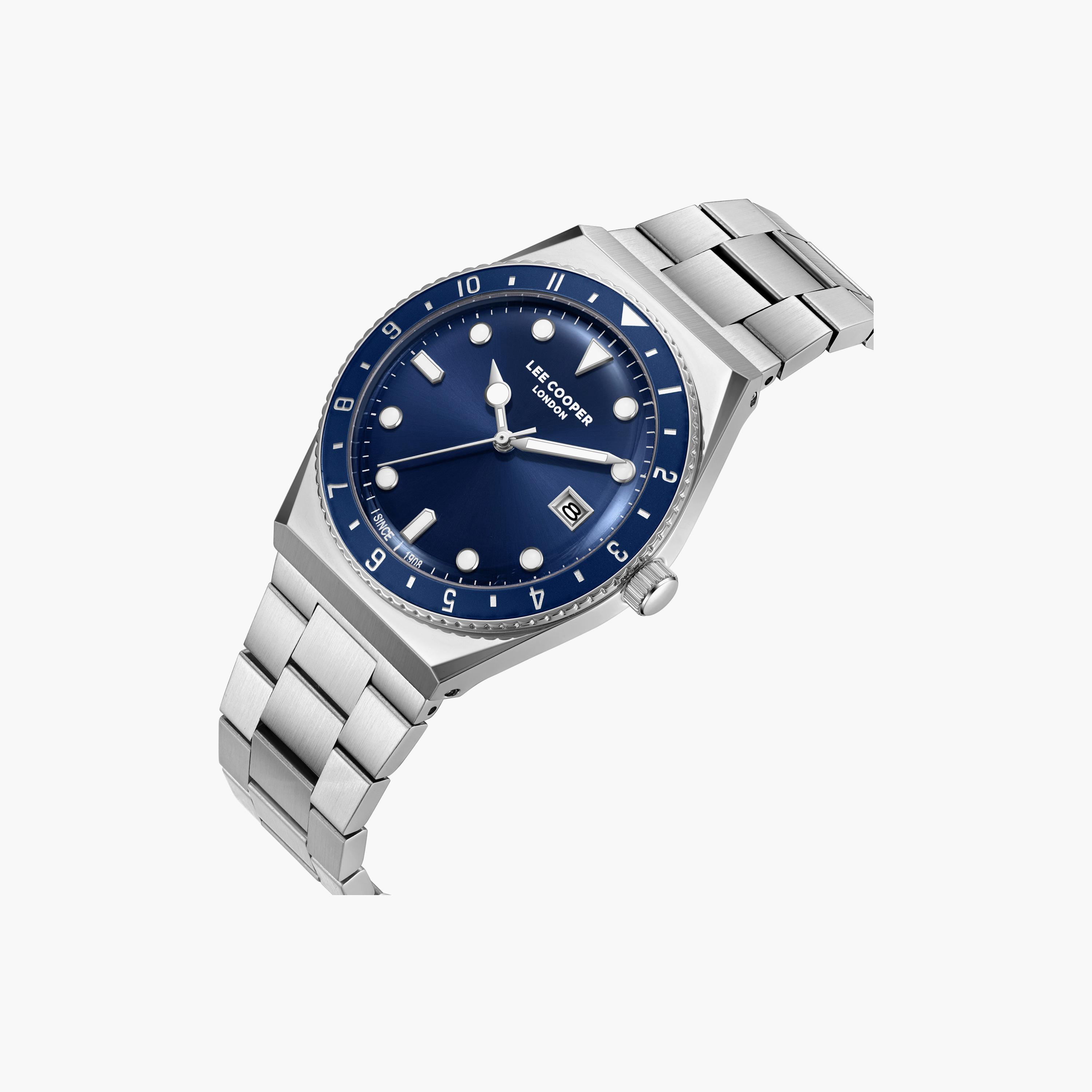 Lee Cooper Men's 40MM Silver Analog Metal Watch | LC08284.390-men-watchesandjewellery-watches-image-3