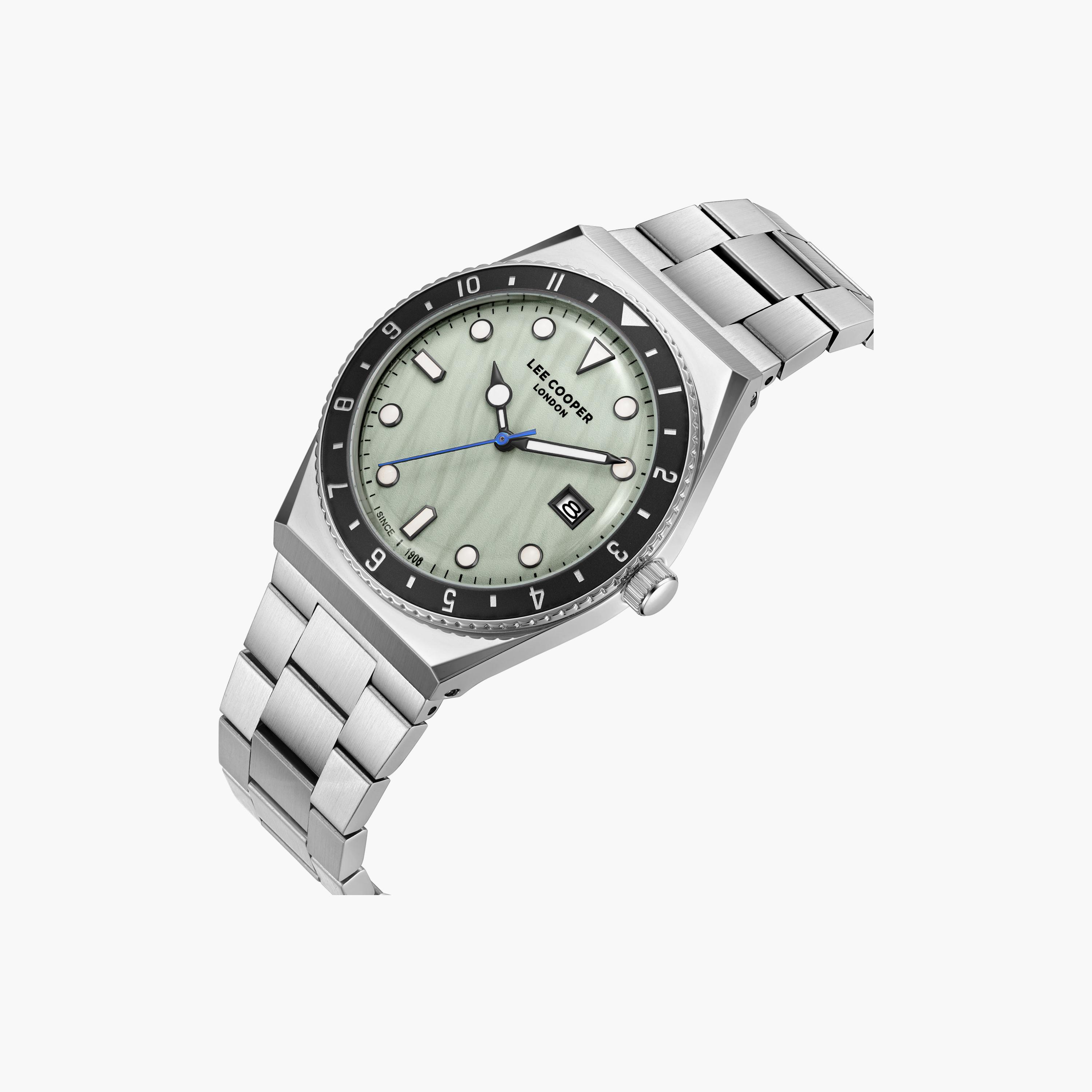 ساعة أنالوج معدن باللون الفضي 40 مم للرجال من لي كوبر | LC08284.300-men-watchesandjewellery-watches-image-3