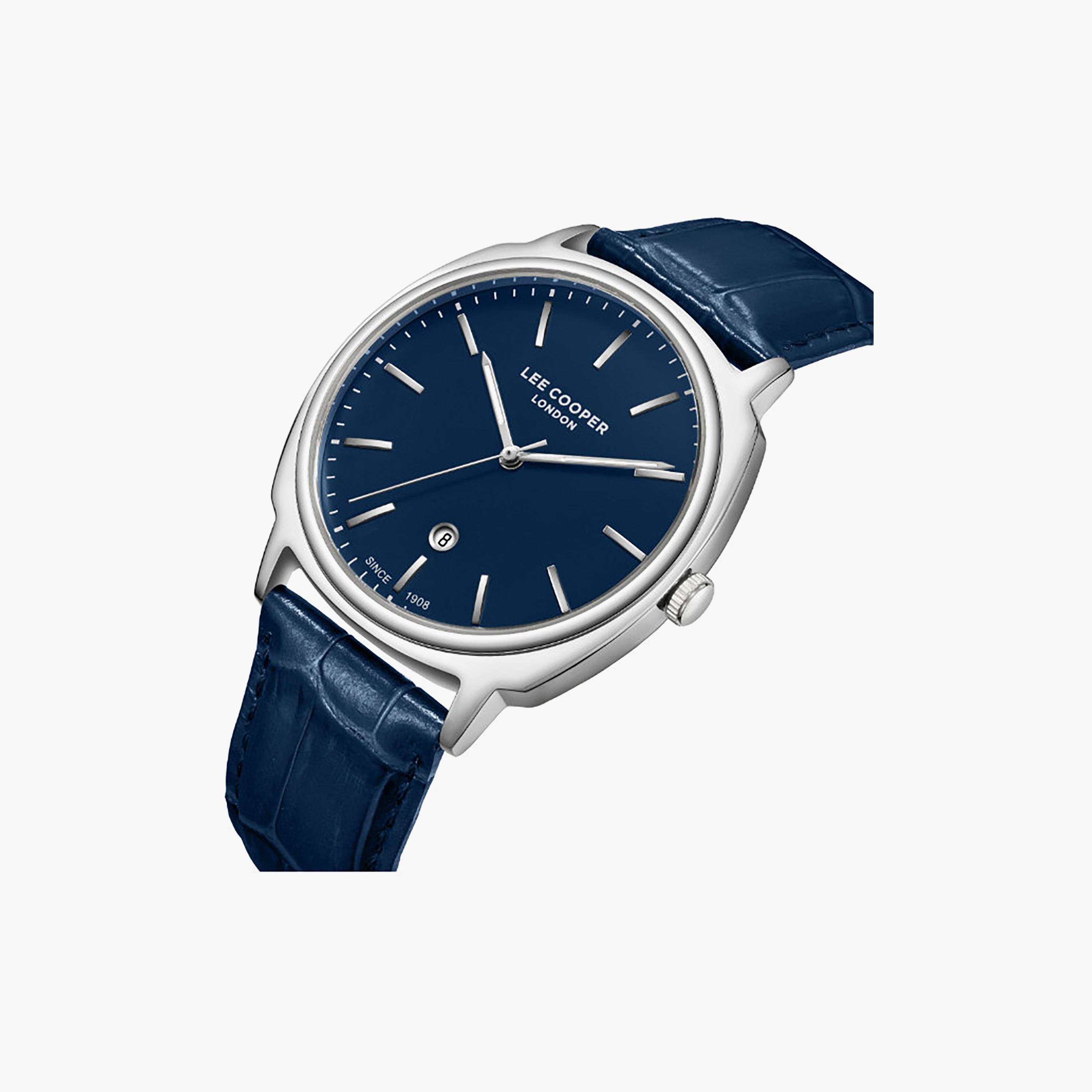 Lee Cooper Men's 41MM Blue Analog Leather Watch | LC08248.399-men-watchesandjewellery-watches-image-3