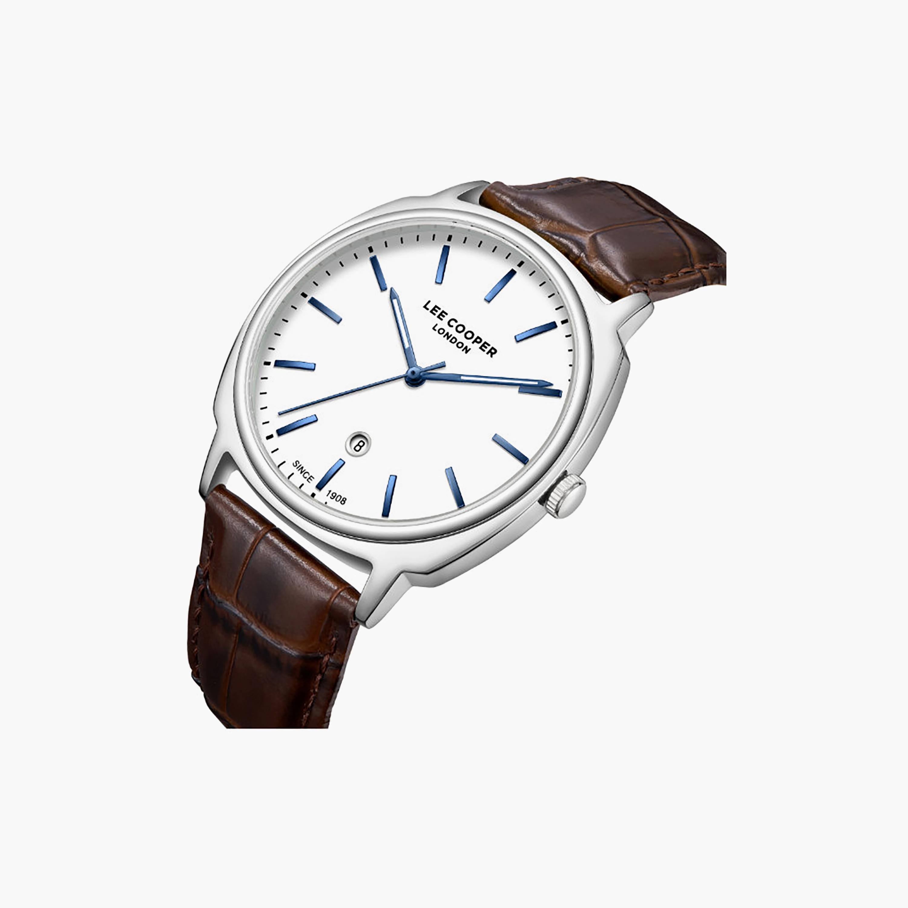 Lee Cooper Men's 41MM Brown Analog Leather Watch | LC08248.332-men-watchesandjewellery-watches-image-3